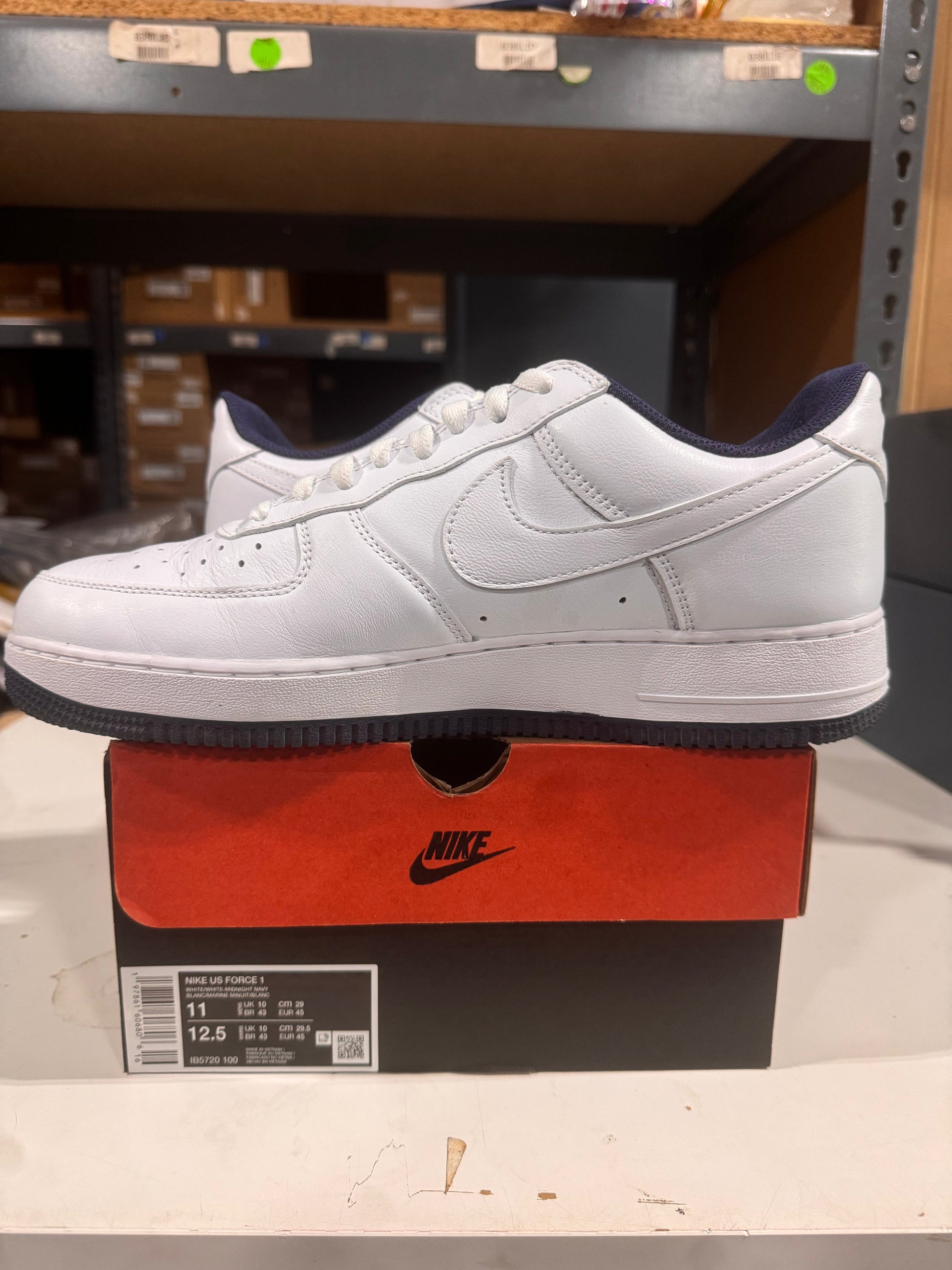 PRE OWNED Lil Yachty X Air Force 1 Concrete Boys (White/Navy)