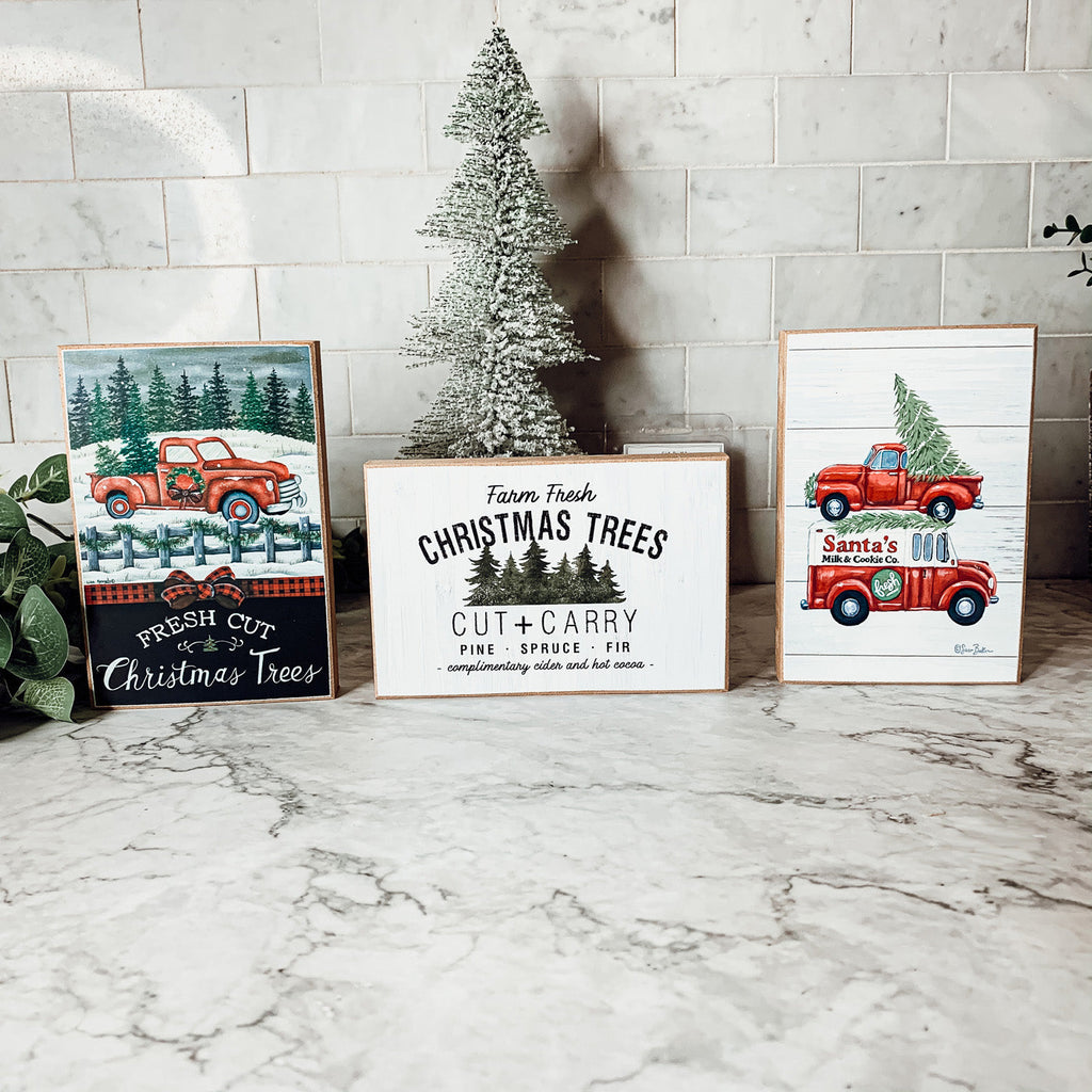 Santa Milk And Cookies Wooden Sign Christmas Eve Decor Rustic Bakery Holiday Kitchen Plaque