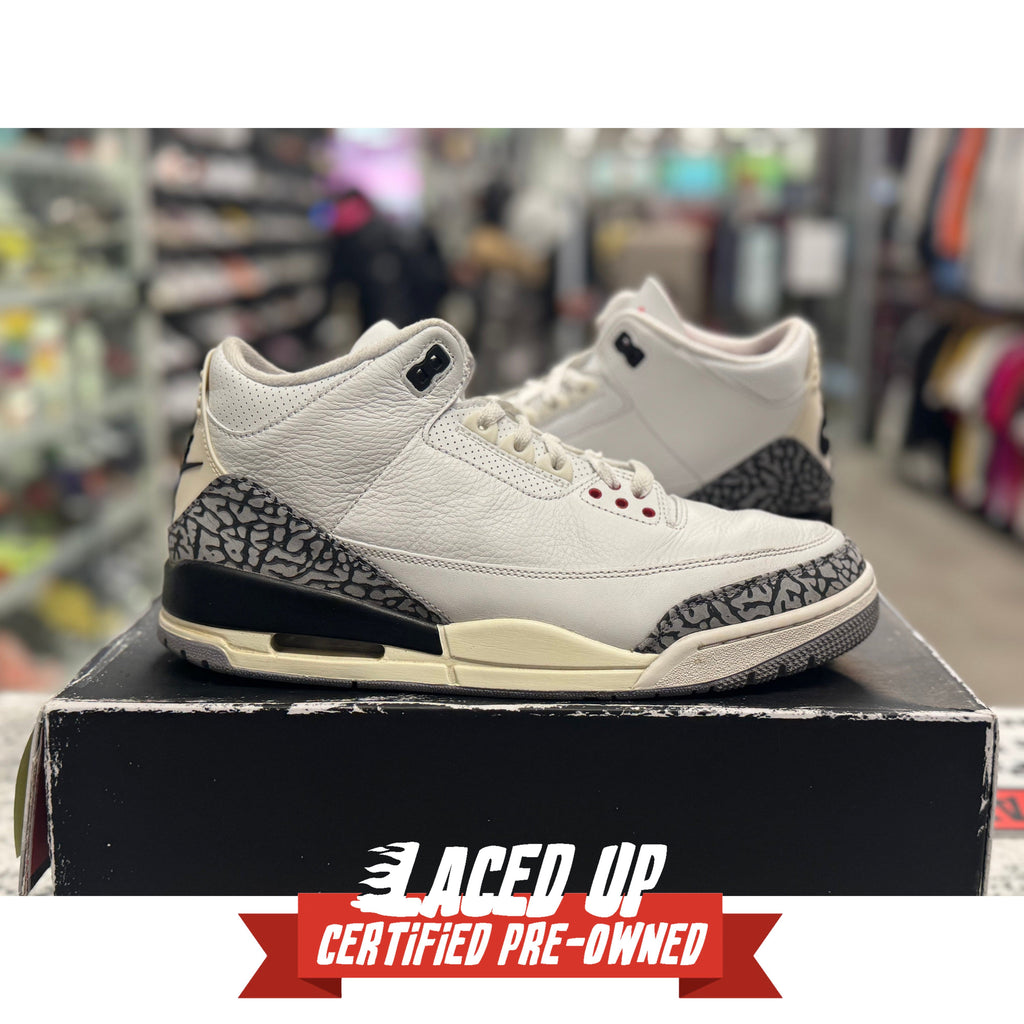 PRE OWNED Air Jordan Retro 3 "White Cement Reimagined"