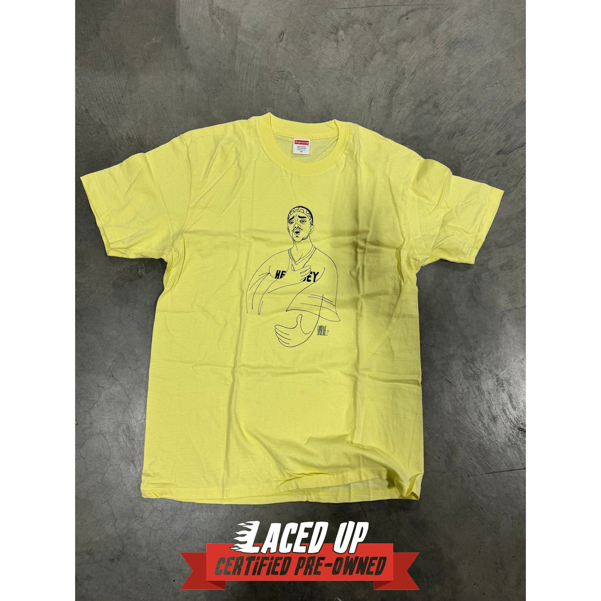 PRE OWNED Supreme Prodigy Tee Pale Yellow