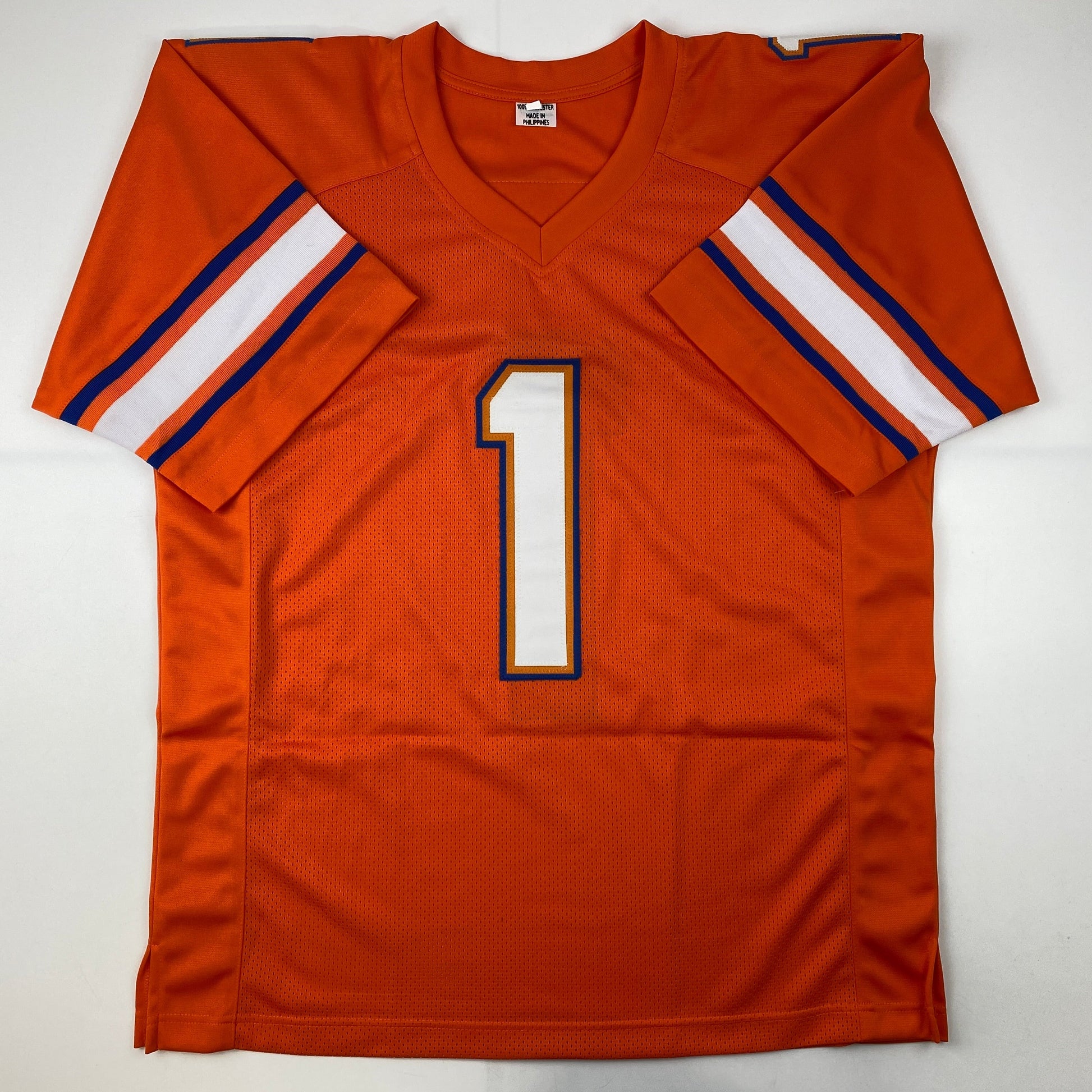 Autographed/Signed Kadarius Toney Florida Orange College Football Jersey JSA COA