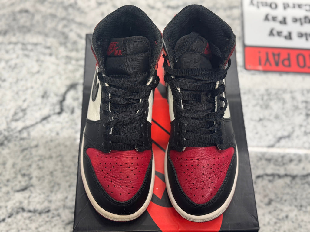 PRE OWNED Air Jordan Retro 1 "Bred Toe" GS