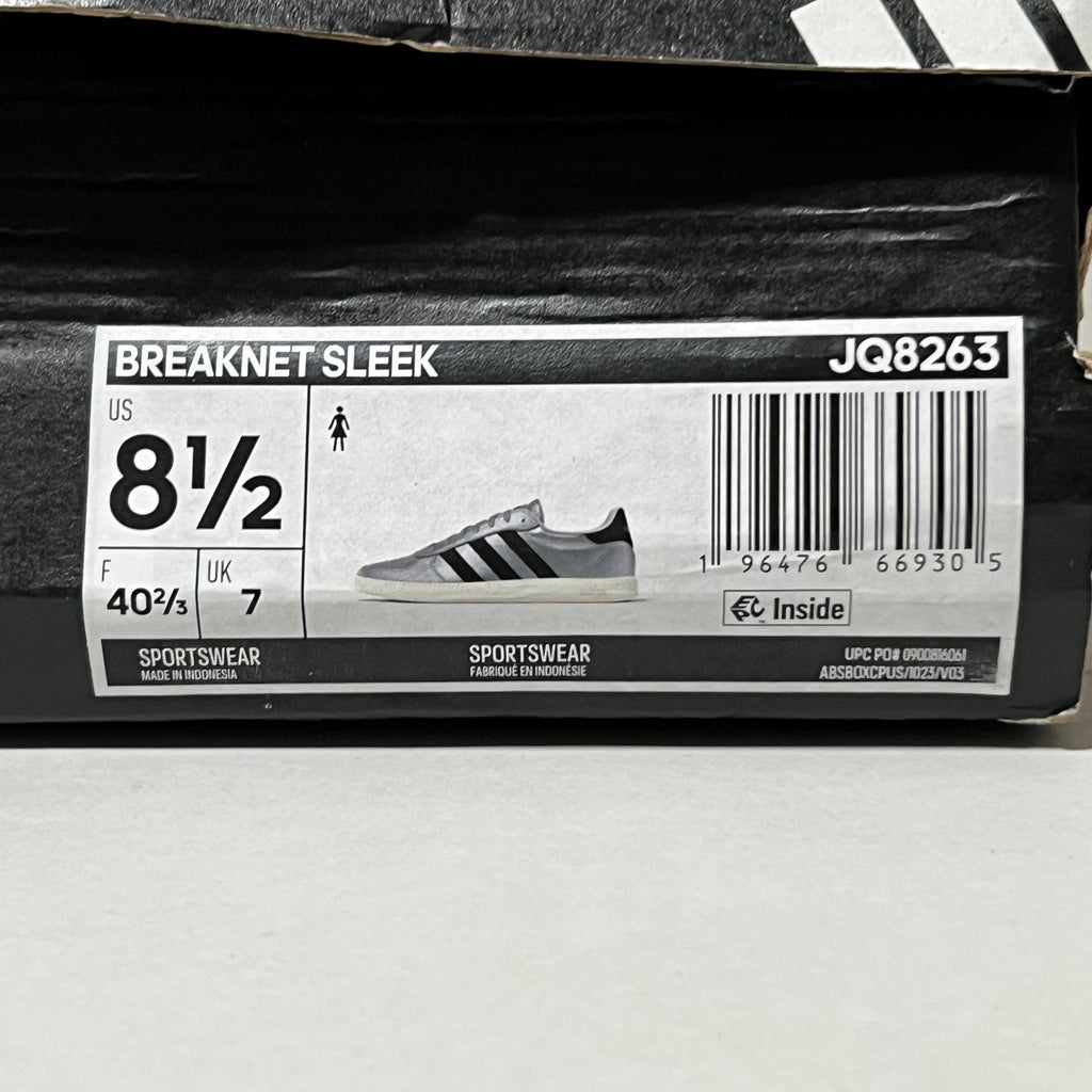 adidas Breaknet Sleek Women's Sport Shoes - Silver, Size 8.5