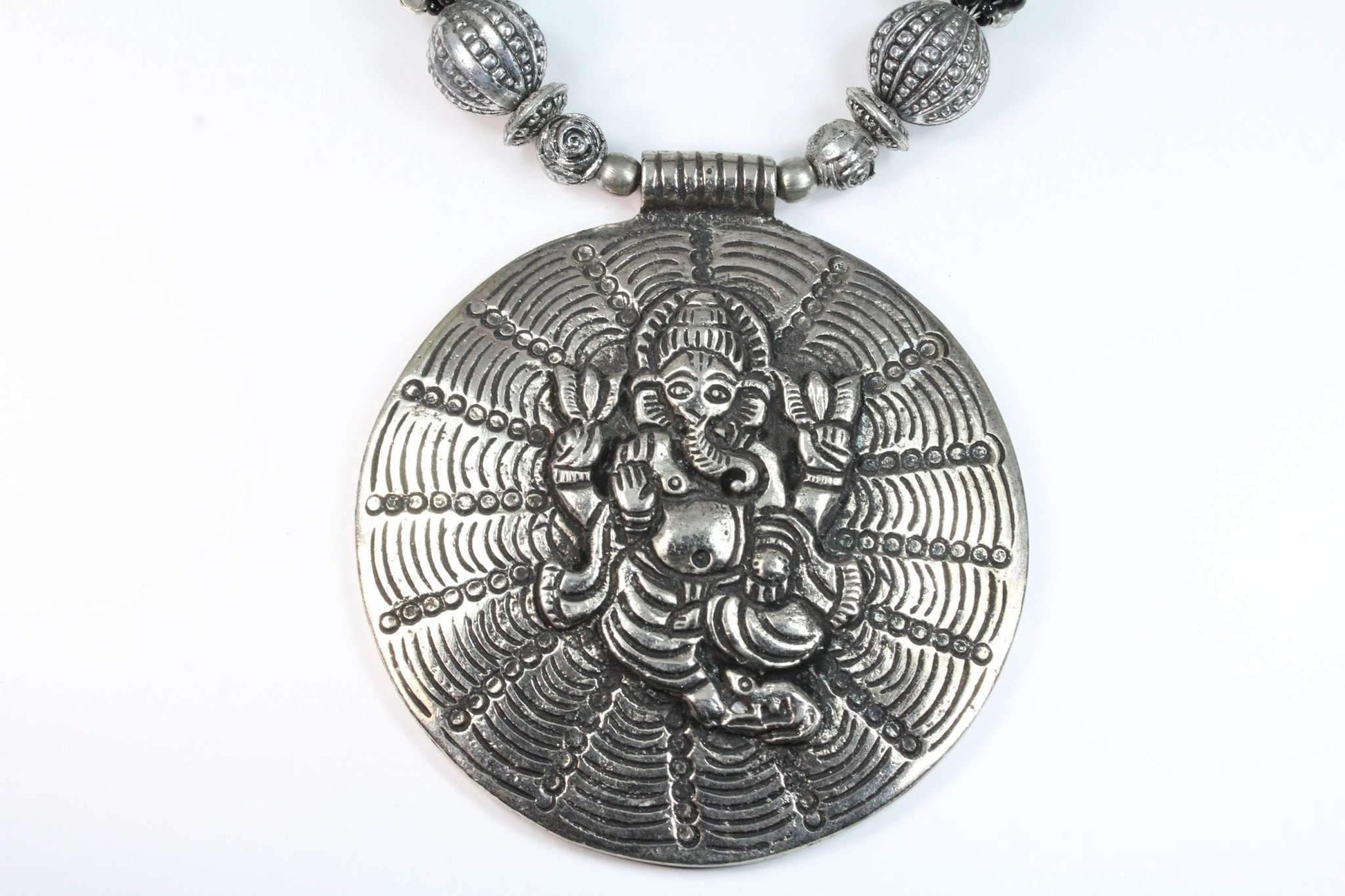 Ganesha Cosmos Handcrafted Spiritual Statement Necklace