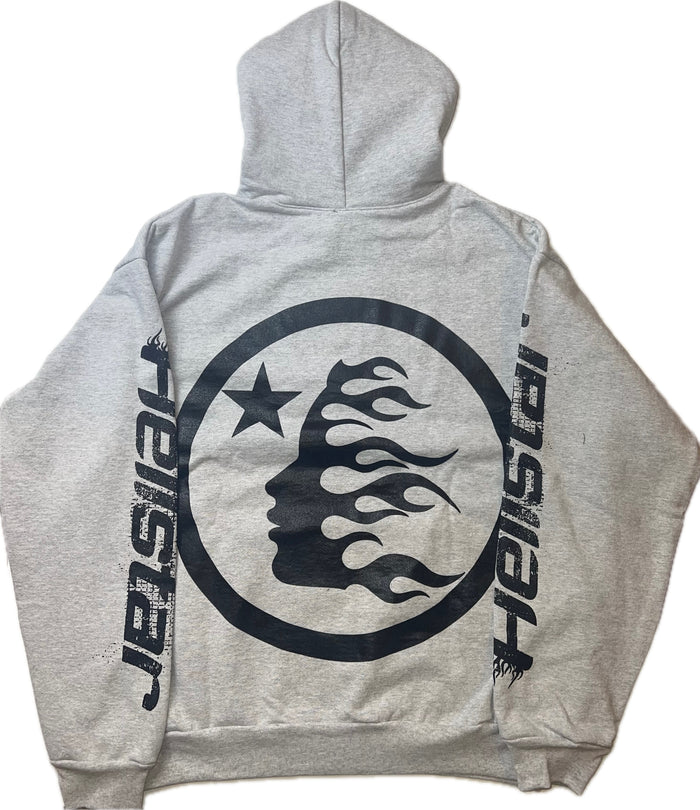 Hellstar Overseas Exclusive Hoodie Grey/Black