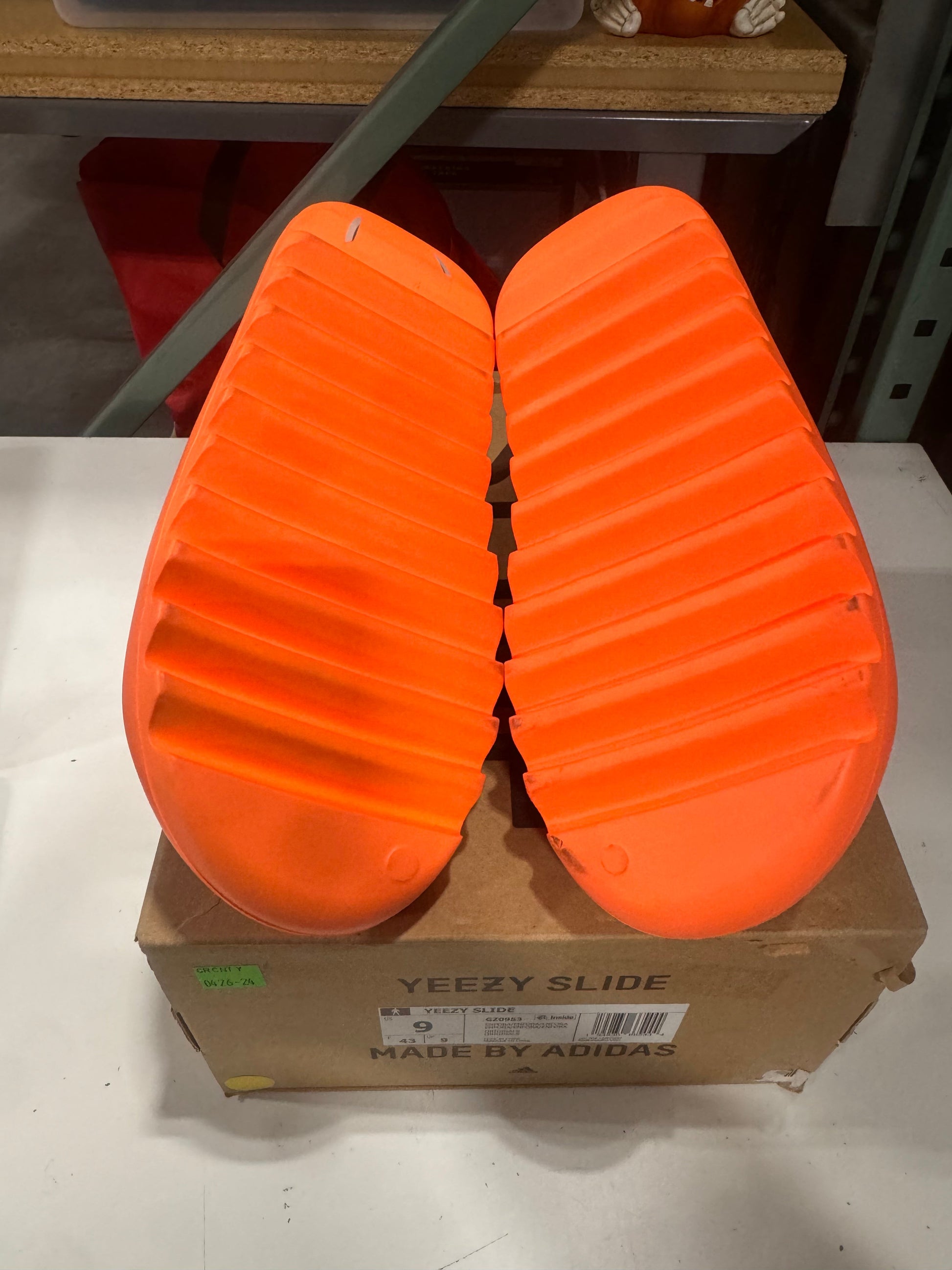 *Conditional* PRE OWNED adidas Yeezy Slide Enflame Orange