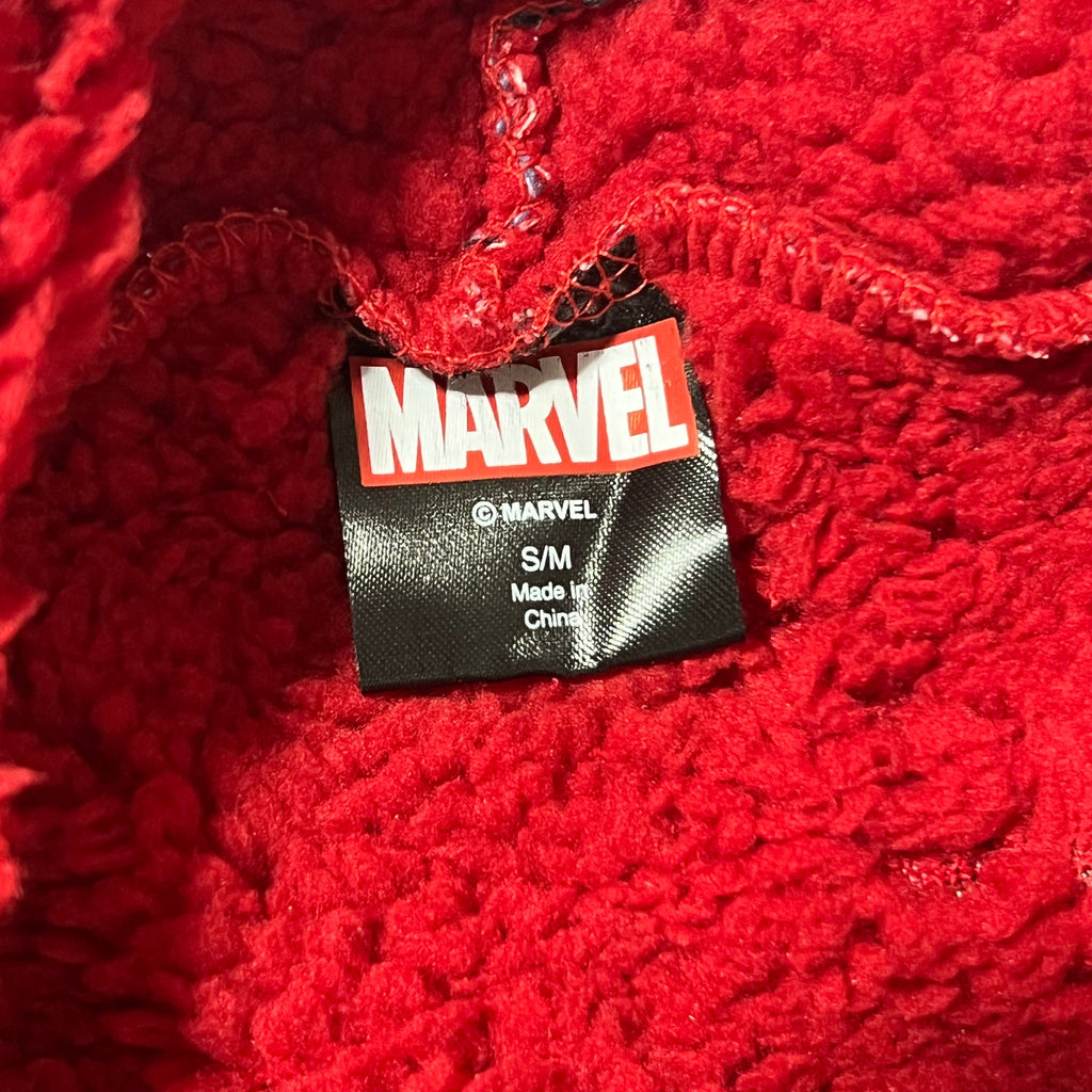 Boys' Marvel Spider-Man Oversized Plush Hooded Sweatshirt S/M