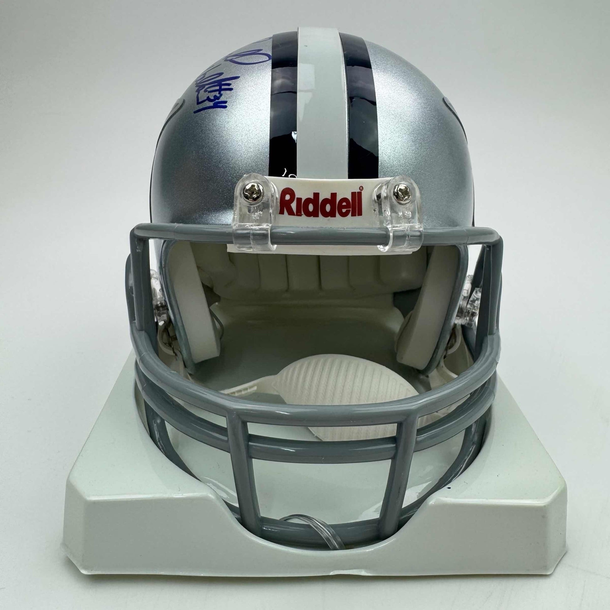 Autographed/Signed Herschel Walker Dallas Cowboys Mini Football Helmet PSA COA