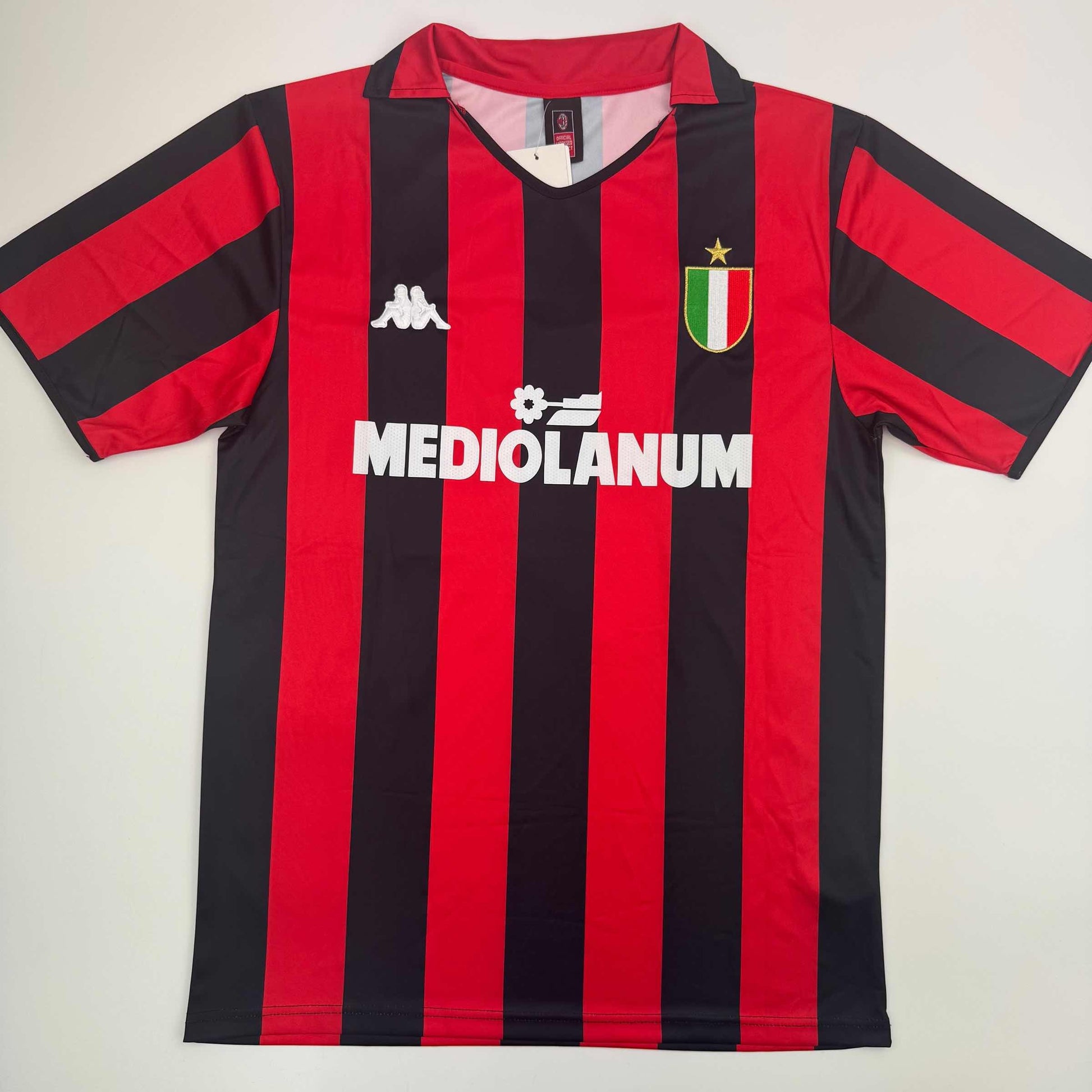 Autographed/Signed Andriy Shevchenko AC Milan Red/Black Soccer Futbol Jersey Beckett BAS COA