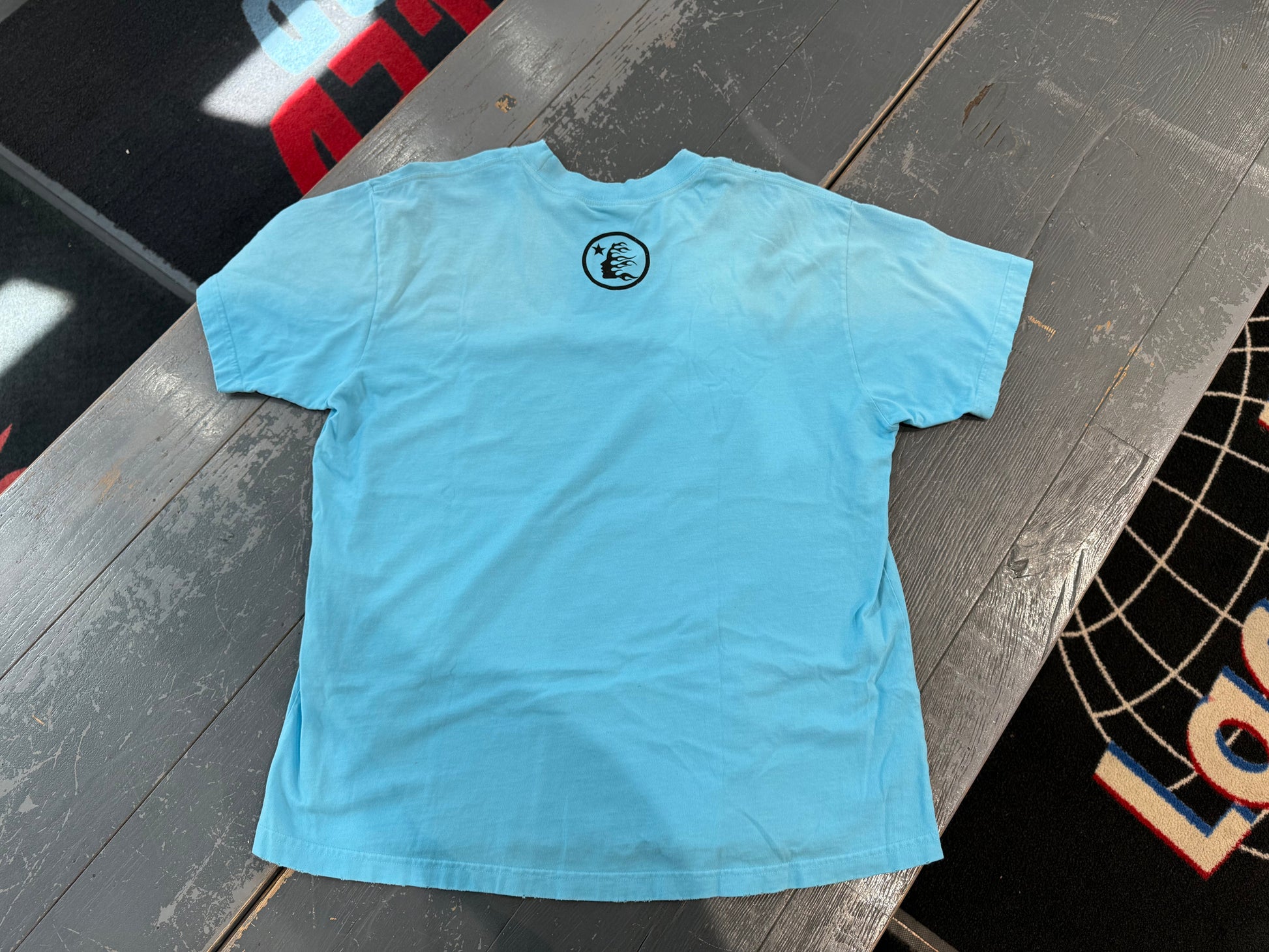 Hellstar Box Logo T-Shirt ‘Blue’ Conditonal