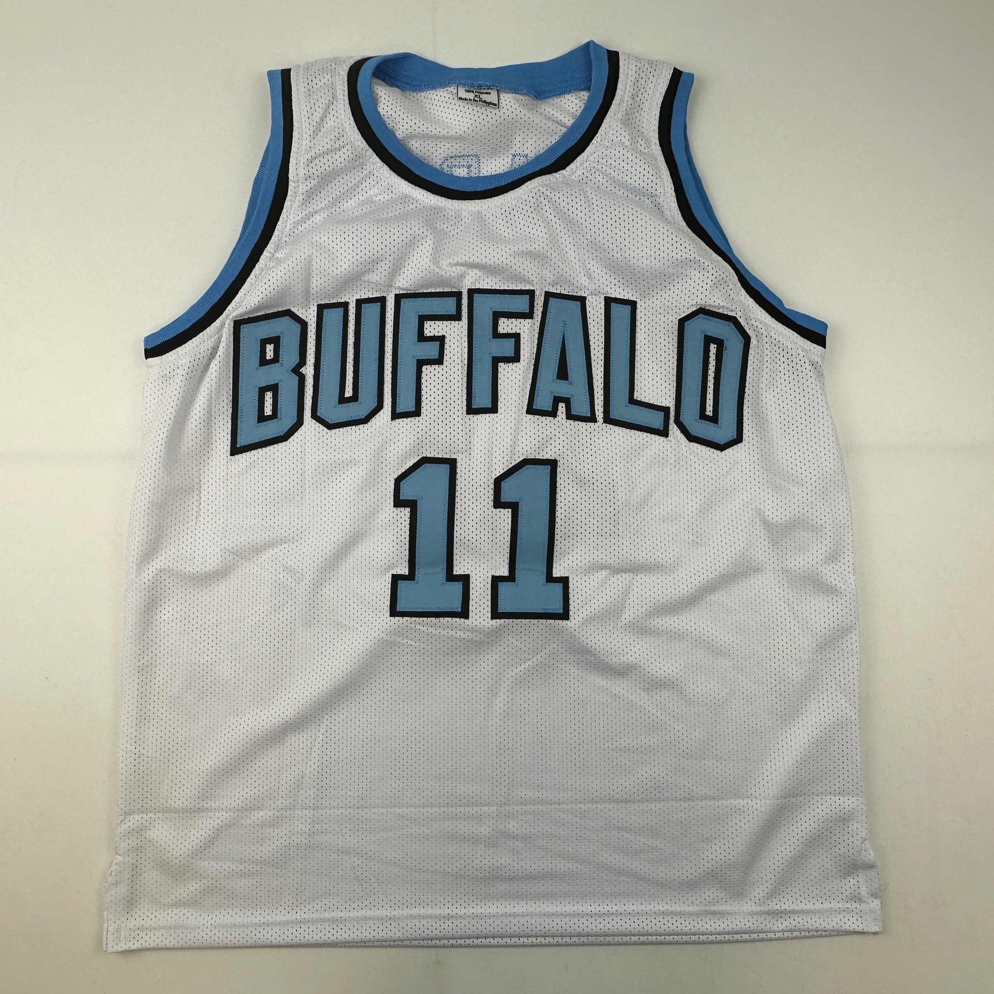 Autographed/Signed Bob McAdoo HOF 2000 Buffalo White Basketball Jersey Beckett BAS COA