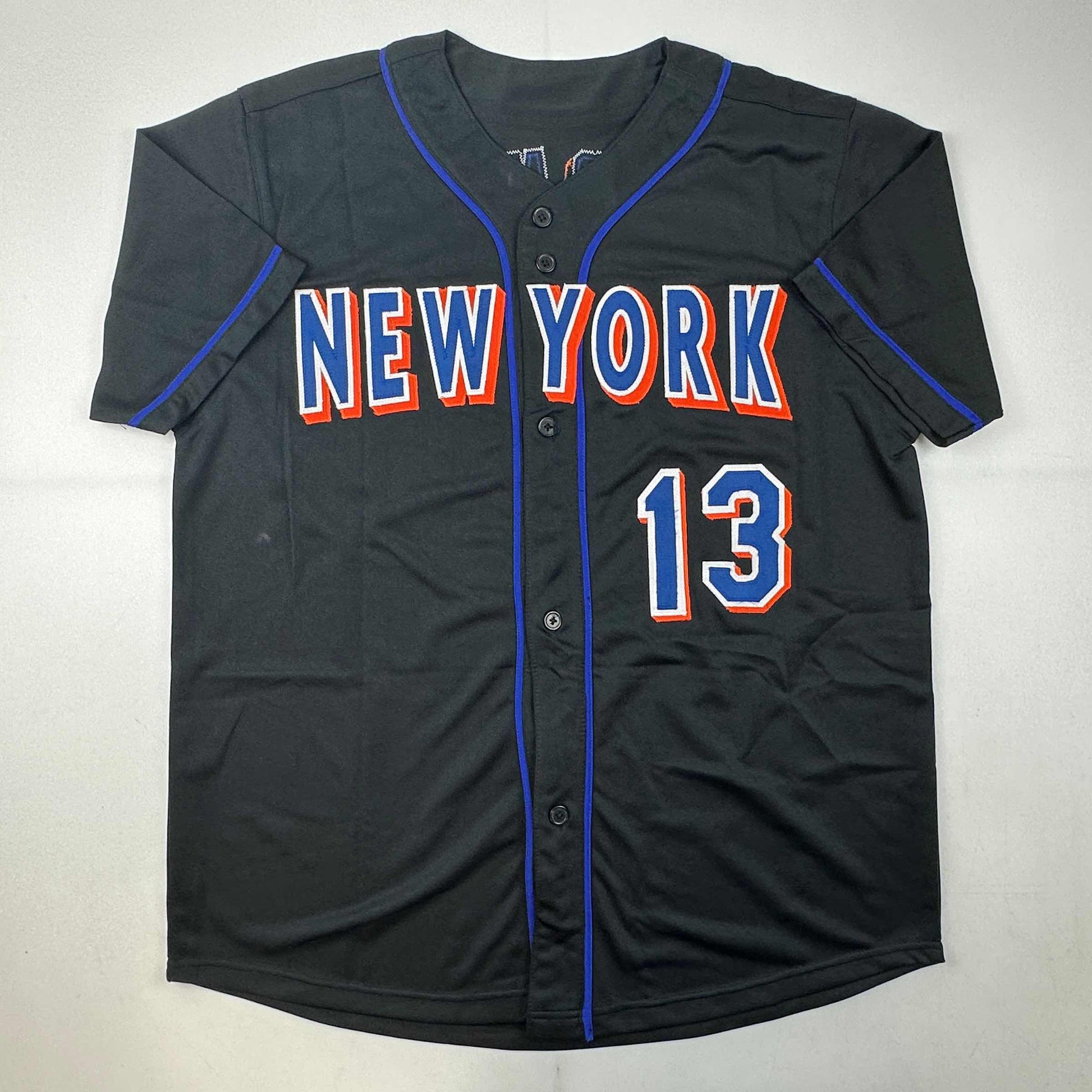 Autographed/Signed Billy Wagner 422 Saves New York Black Baseball Jersey JSA COA