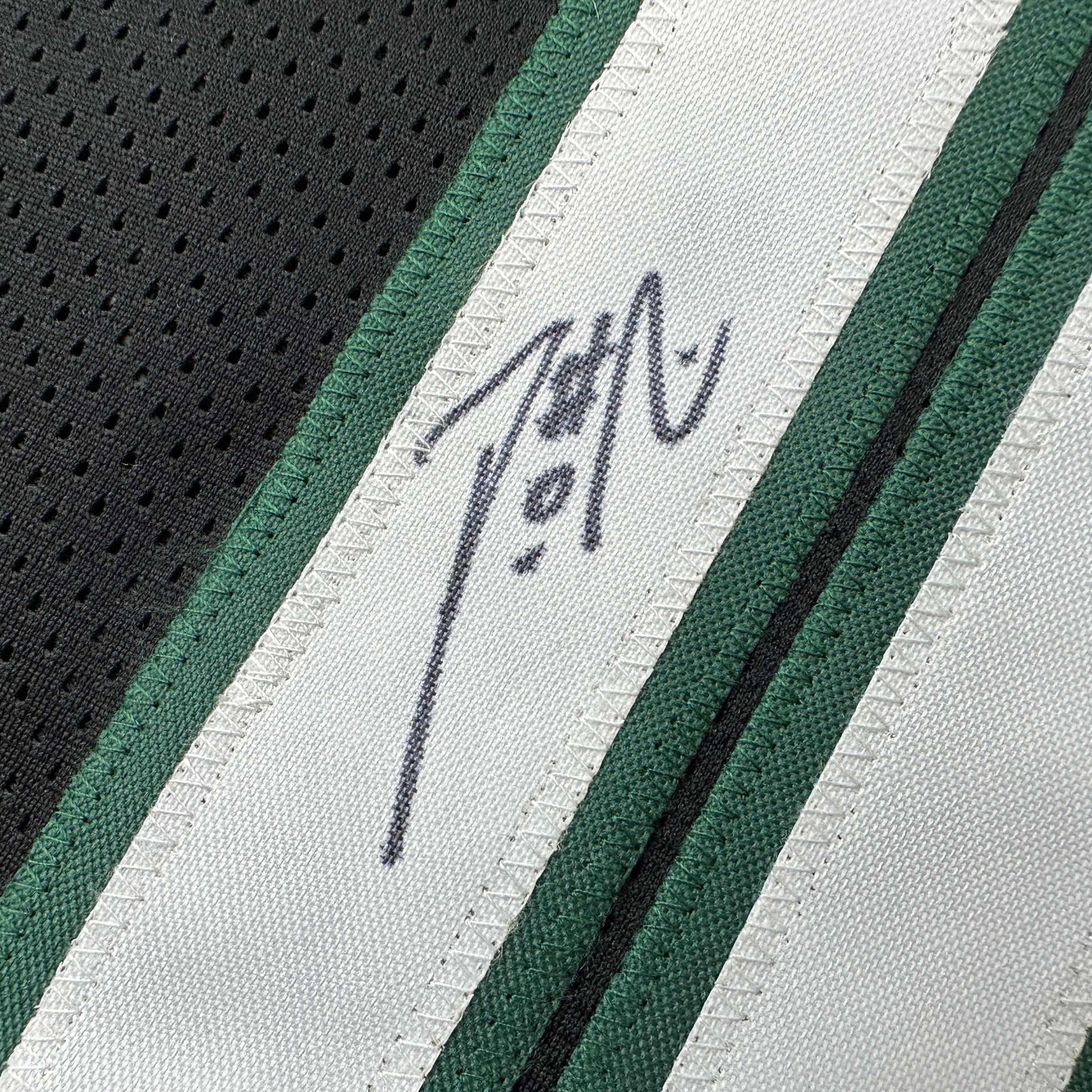 Autographed/Signed Damian Lillard Milwaukee Black Basketball Jersey JSA COA