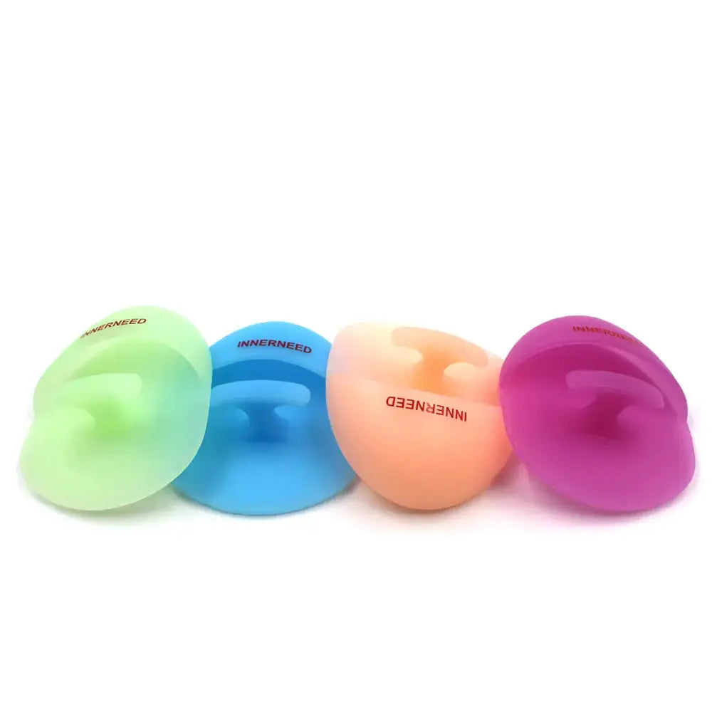 INNERNEED Super Soft Silicone Face Cleanser & Massager Brush (Pack of 4) – For Sensitive & Delicate Skin – Mix Color
