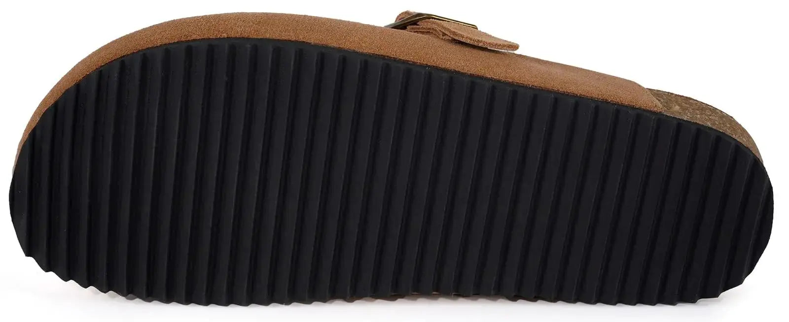 Intini Womens Suede Clogs Mens Leather Mules Cork Footbed Sandals