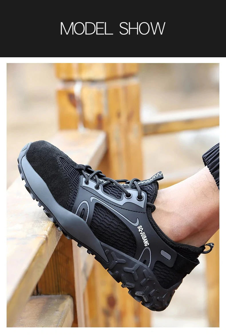 Steel Toe Anti-Collision Breathable Safety Work Boots