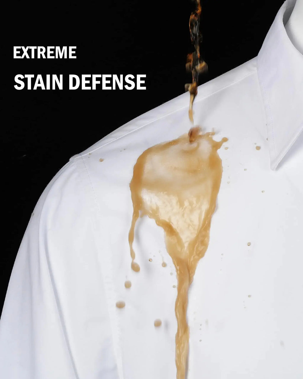 J.VER Men's Dress Shirts Stretch Stain Shield Long Sleeve Solid Formal Shirt