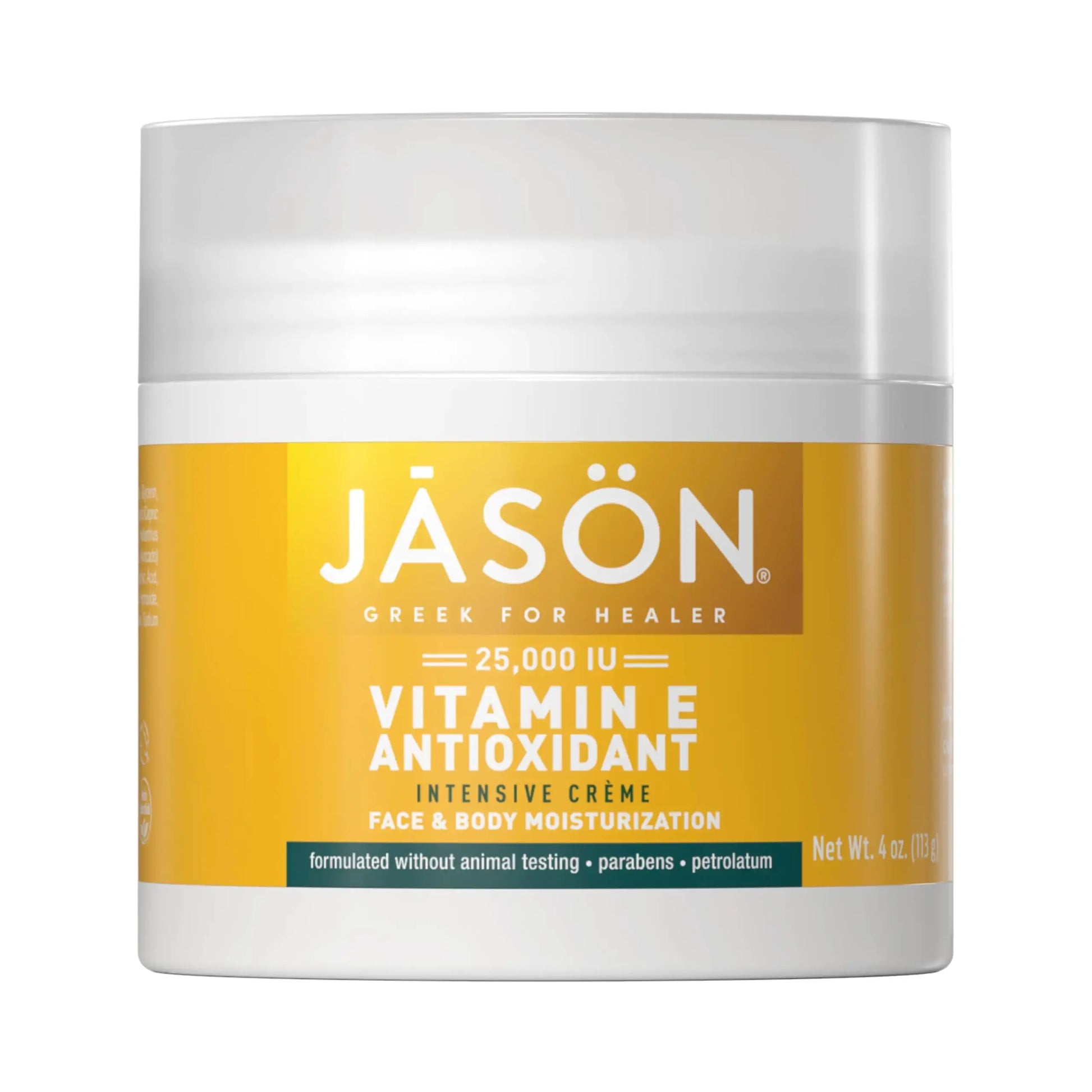 JASON Vitamin E 25, 000 IU Intensive Moisturizing Crème, For Face and Body, 4 Fluid Ounces 25000 IU