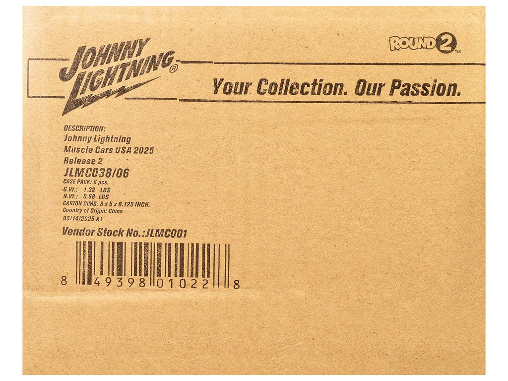 "Muscle Cars USA" 2025 Release 2 Set of 6 pieces 1/64 Diecast Model Cars by Johnny Lightning