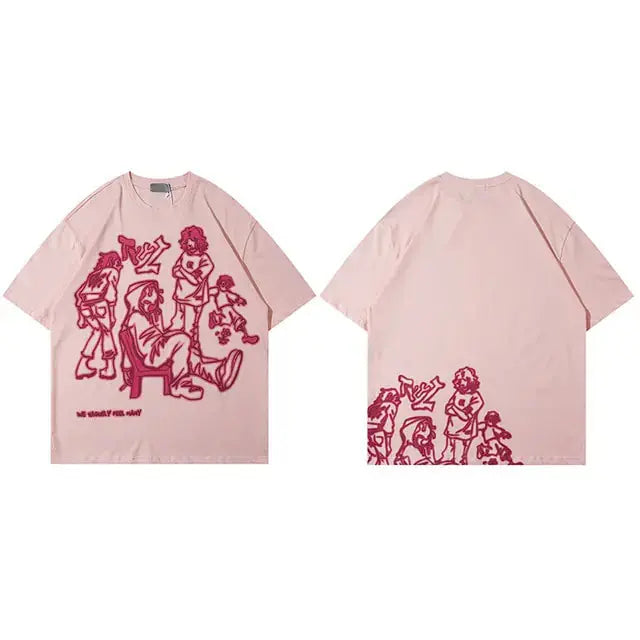 Japanese Streetwear Men T-Shirt