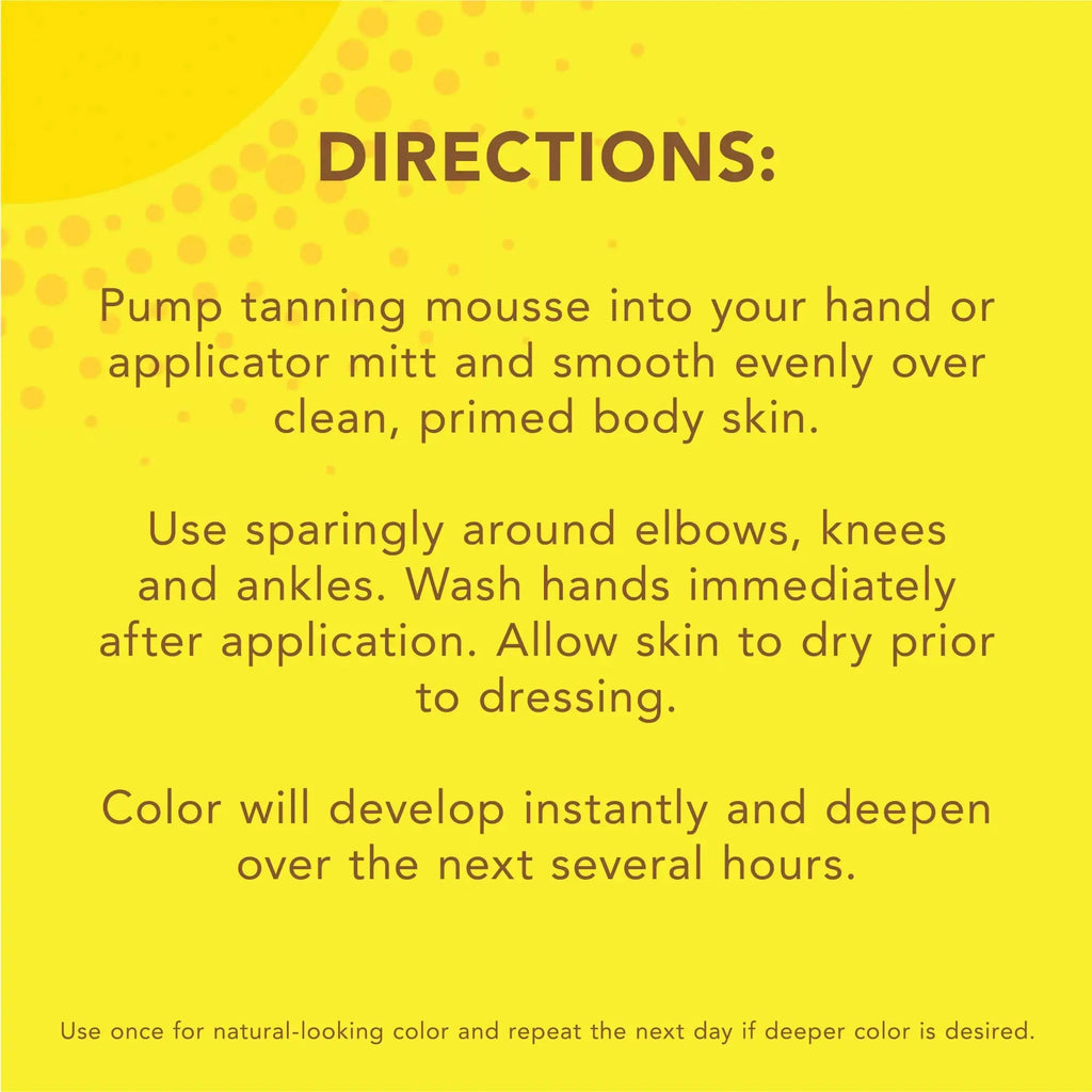 Jergens Natural Glow Instant Self Tanner Mousse, Sunless Tanning Light Bronze Tan