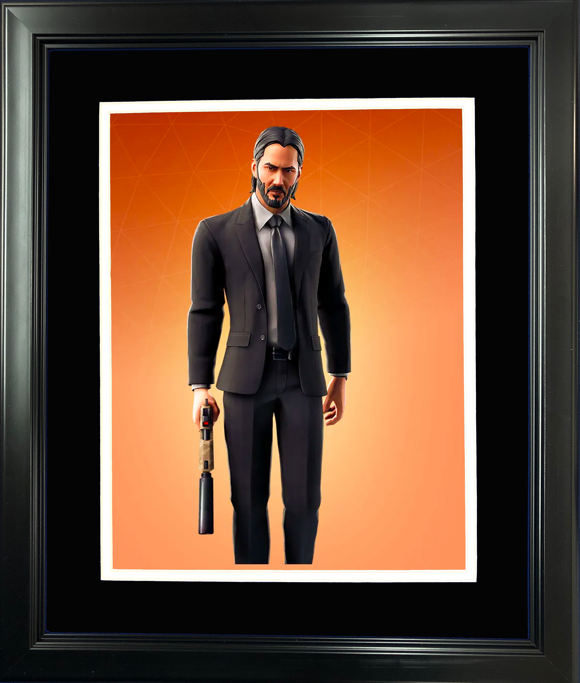 Framed John Wick Legendary Fortnite Skin 11"x14" Video Game Photo
