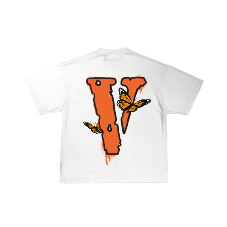 Juice Wrld x Vlone Butterfly T-shirt White