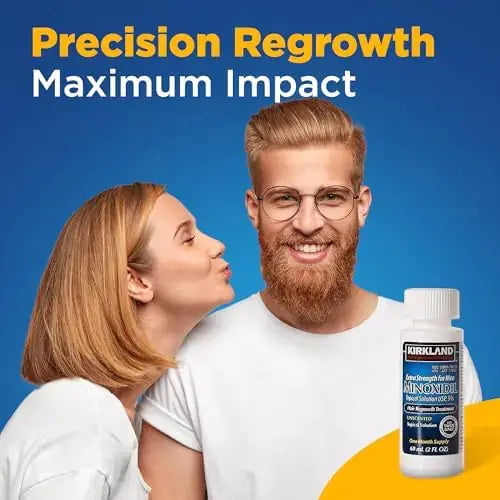 KIRKLAND Signature Minoxidil for Men - 5% Extra Strength Hair Regrowth