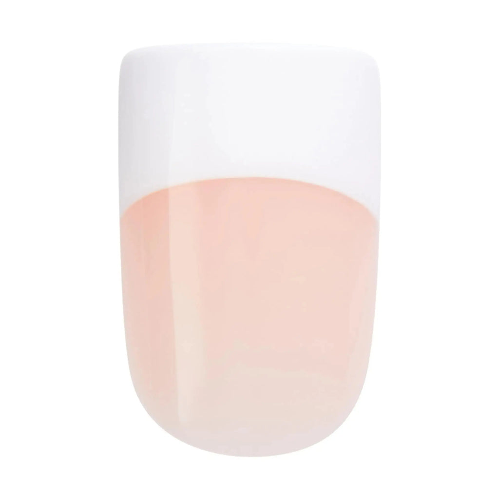 KISS Salon Acrylic Press-On Nails – Sugar Rush French, Medium Square
