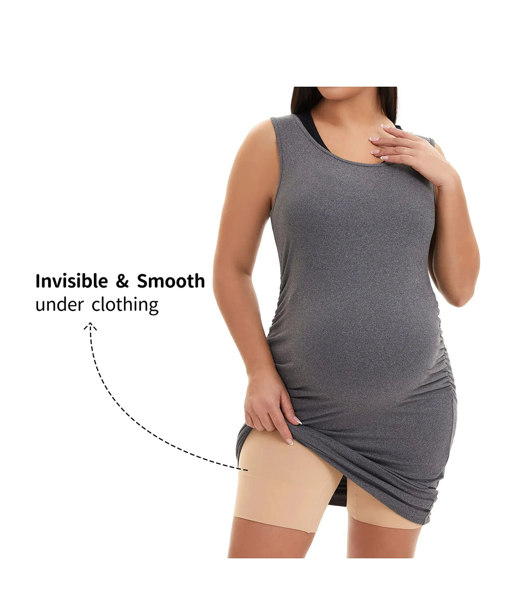 KUNINDOME Seamless Maternity Shapewear - Prevent Thigh Chaffing, Belly Support