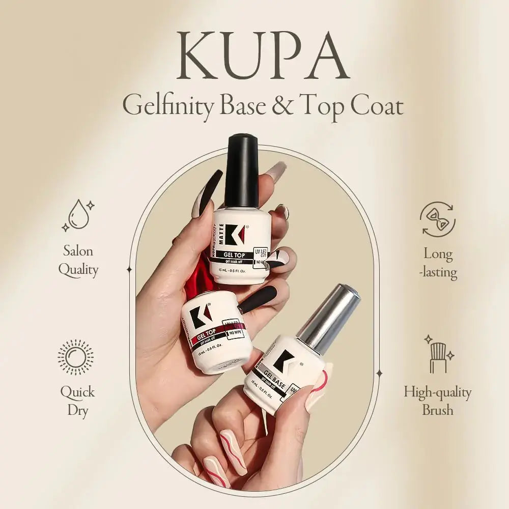 KUPA GelFinity Gel Topcoat Gloss Finish 8oz Clear 8 Fl Oz (Pack of 1)