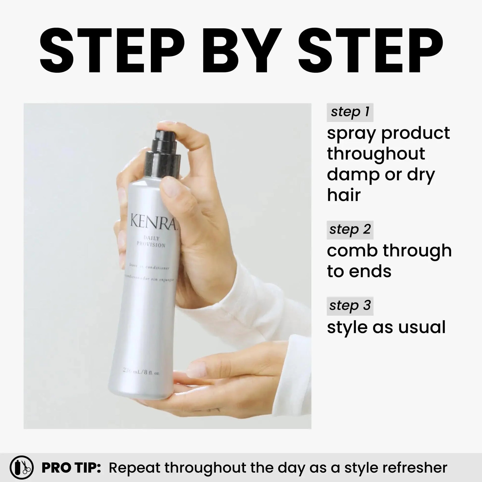 Kenra Daily Provision Leave-In Conditioner – Hydrate, Detangle & Shine
