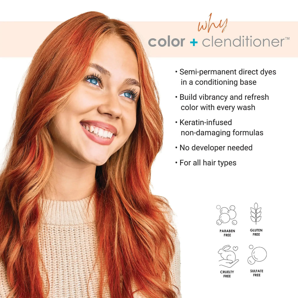 Keracolor Clenditioner Hair Dye - Semi Permanent Hair Color Depositing Conditioner (12 Fl Oz)