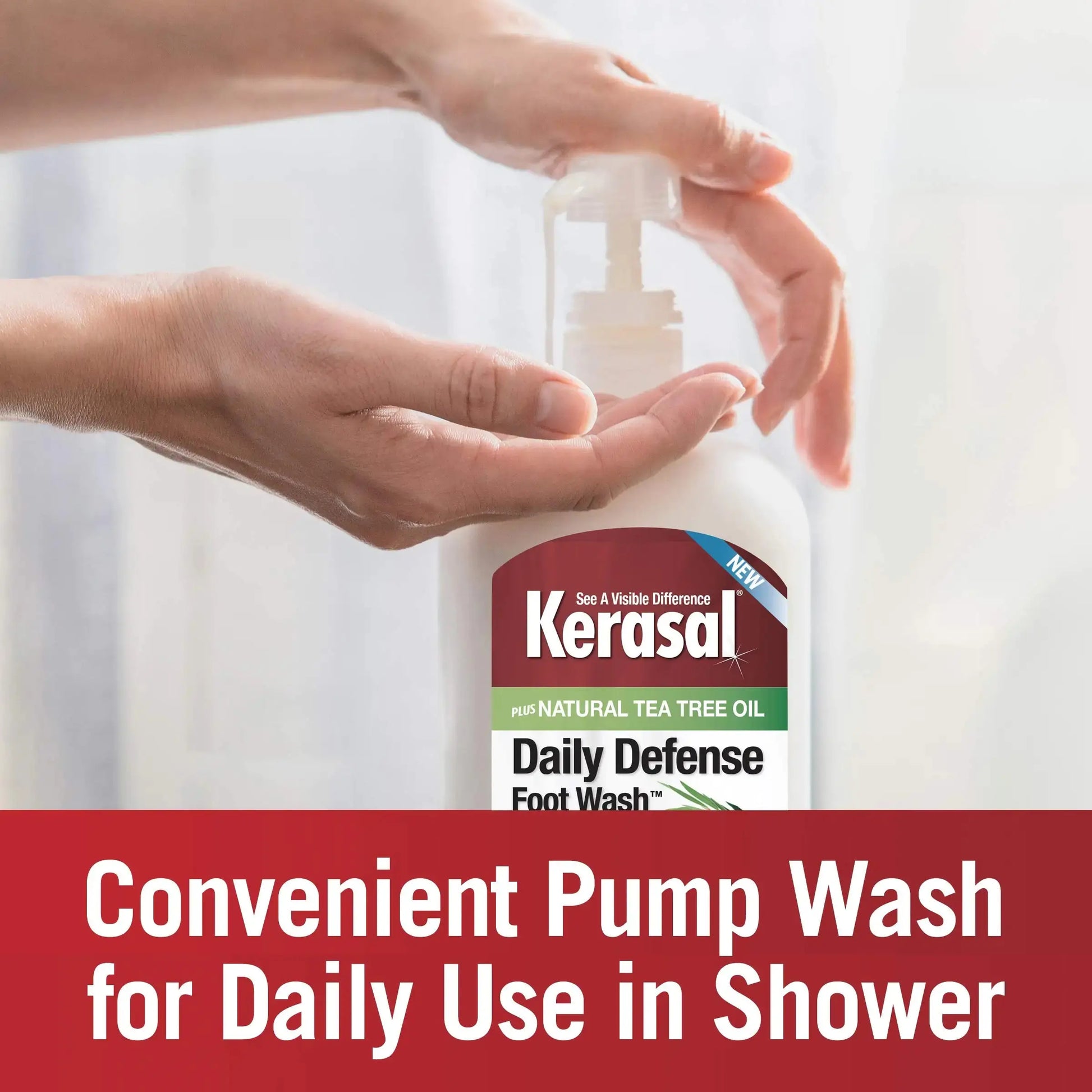 Kerasal Daily Defense Foot Wash Daily Cleanser for Feet, 12 Ounce 12 Fl Oz (Pack of 1)
