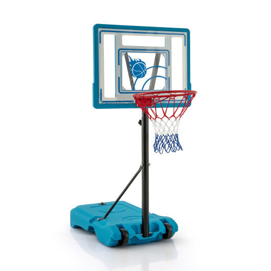 Kids Basketball Hoop Adjustable 3.8 FT Indoor Outdoor with Wheels