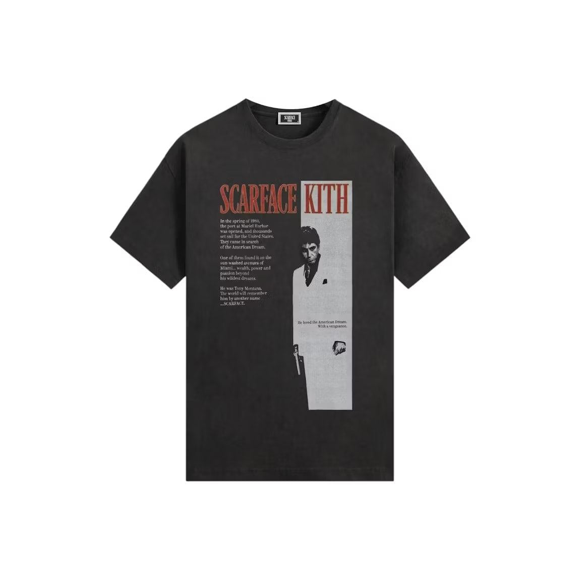 Kith x Scarface Film Poster Vintage Tee Black