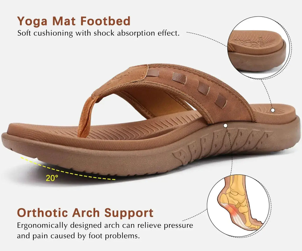KuaiLu Men's Sport Flip Flops