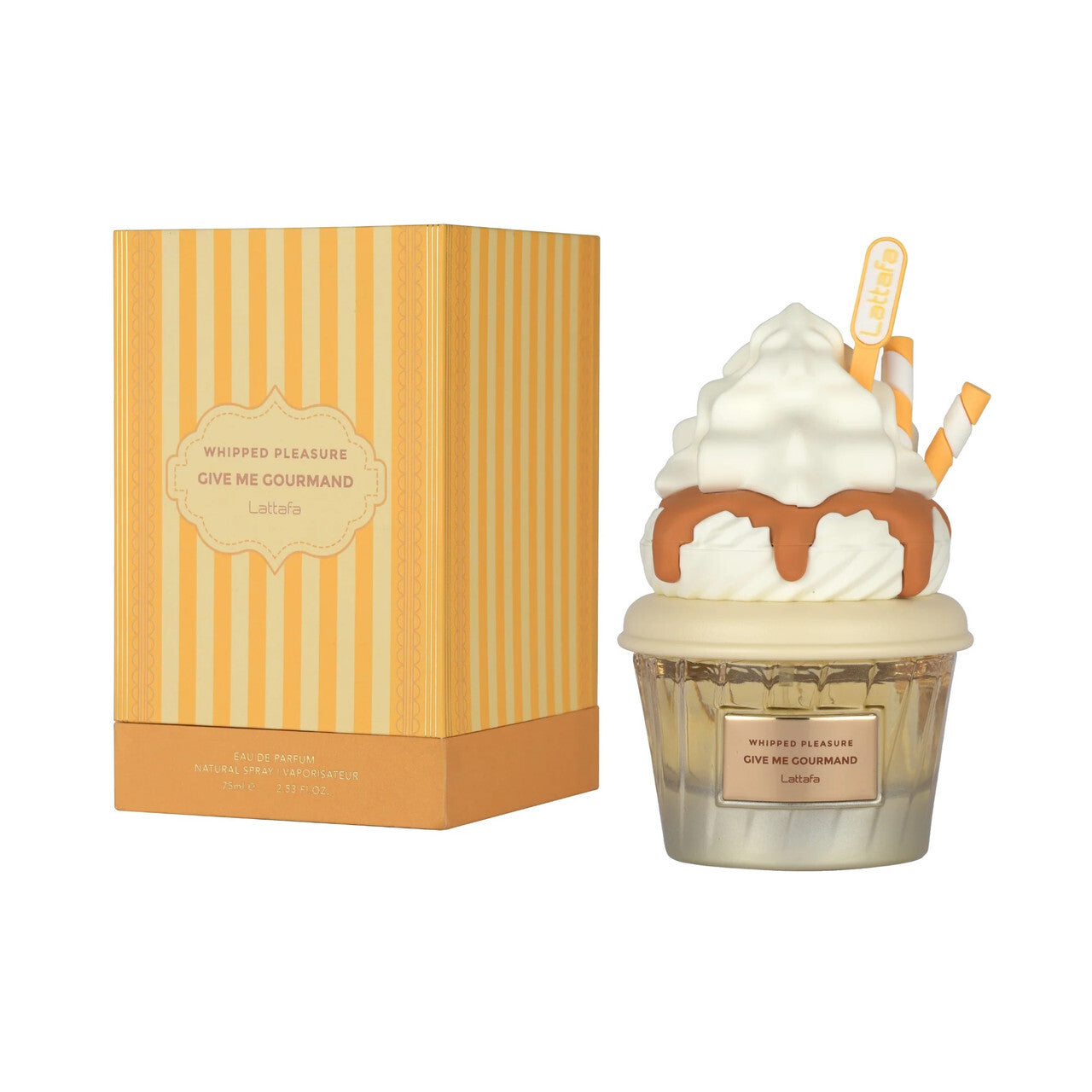 Lattafa give me gourmand whipped pleasure 2.53 eau de parfum spray