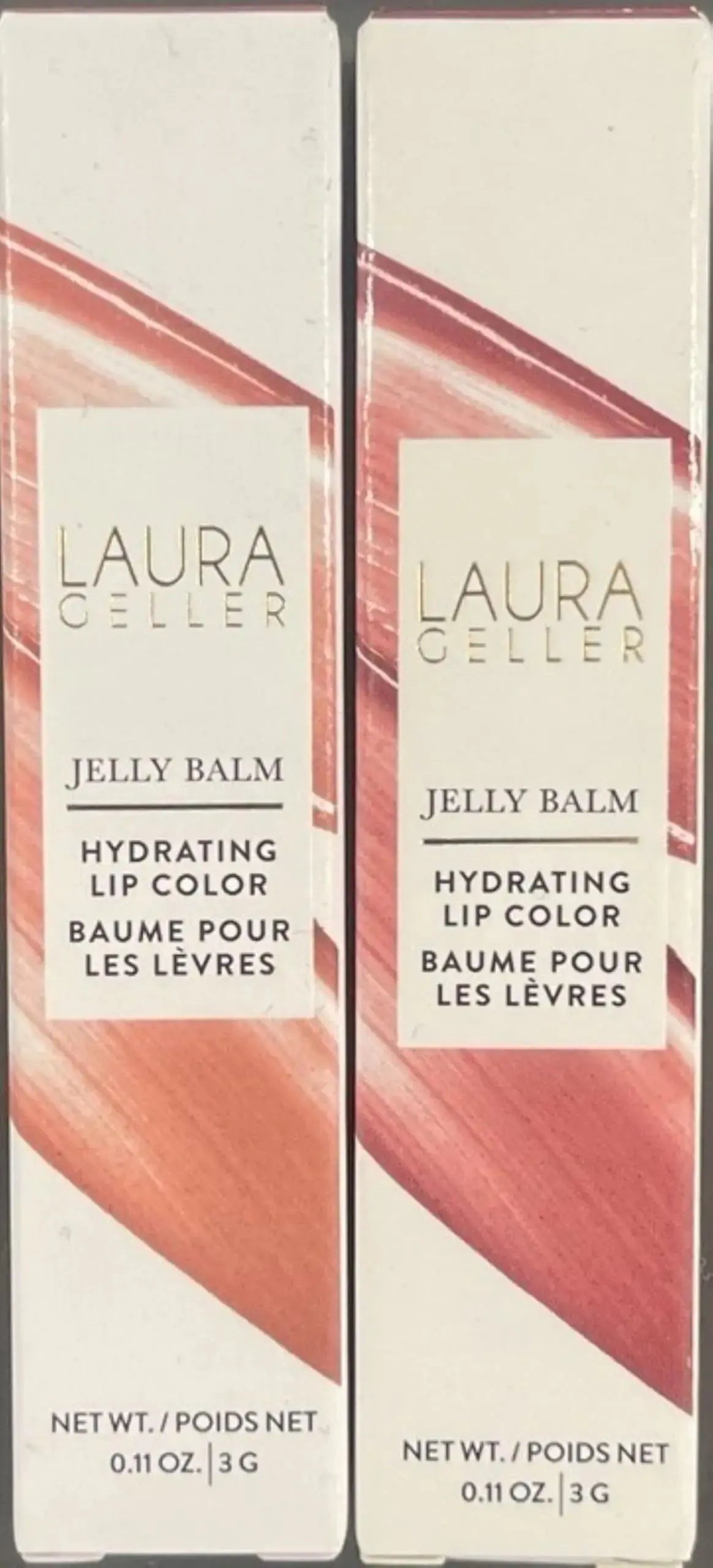 LAURA GELLER Jelly Balm Moisturizing Tinted Lipstick Duo | Hydrating Vitamin E - Semi-Shine Finish