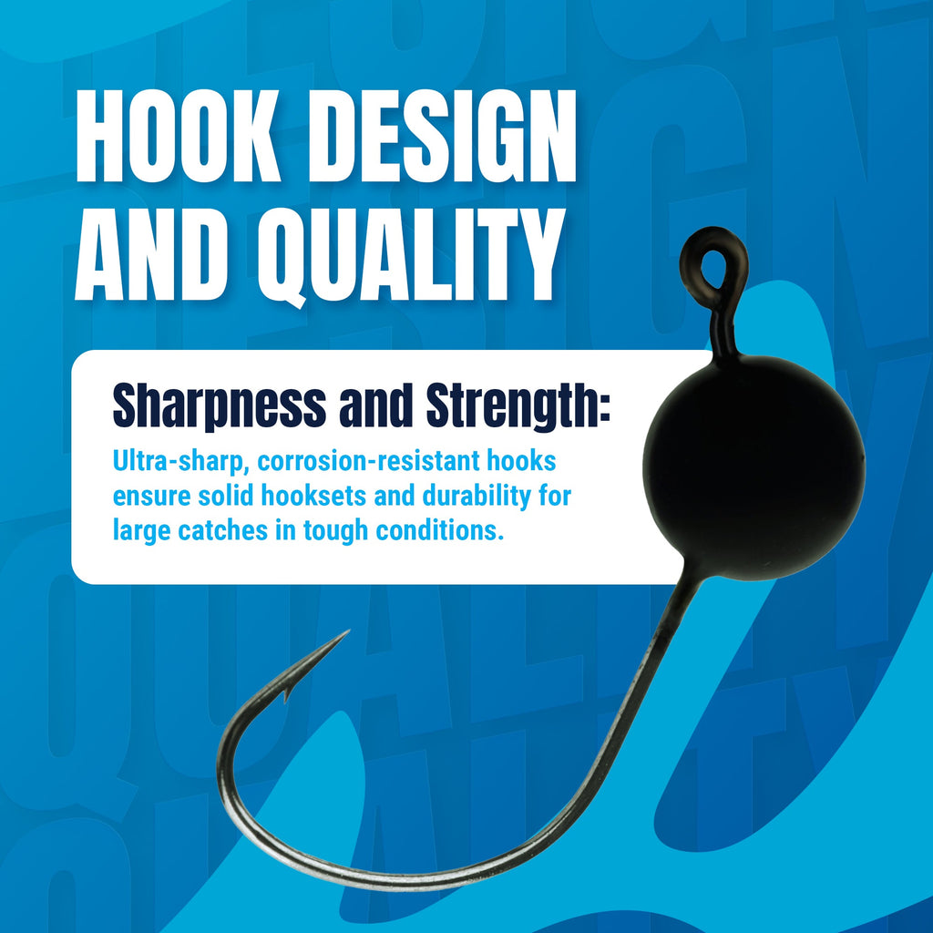 Reaction Tackle Lead Wacky Jigs- 10-PACK- Ultra Sharp - New