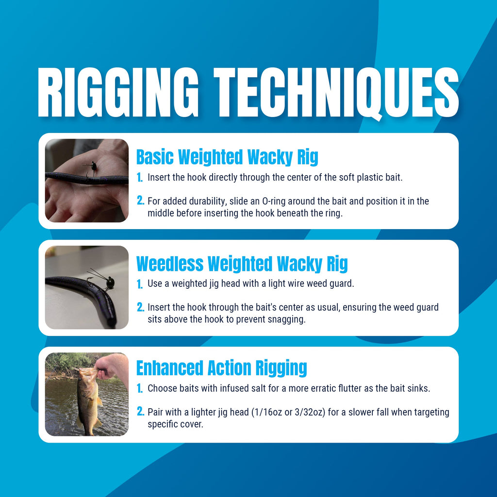 Reaction Tackle Lead Wacky Jigs- 10-PACK- Ultra Sharp - New