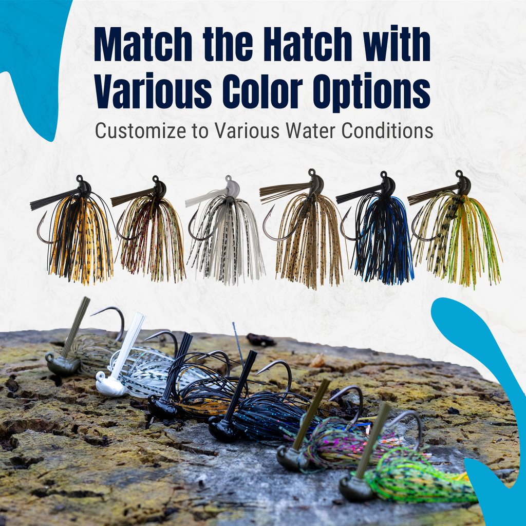 Reaction Tackle Lead Flipping Jigs- 3-PACK - New