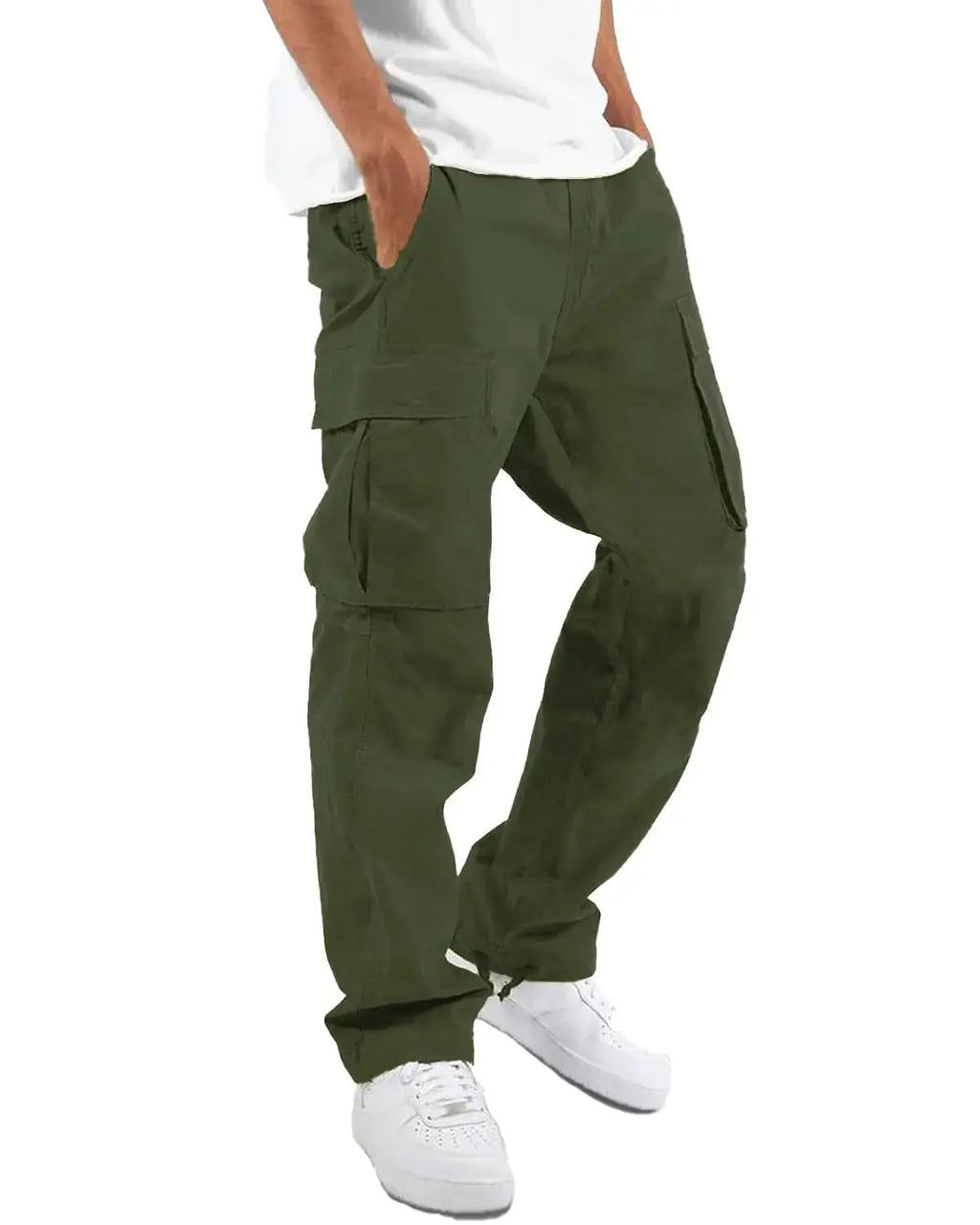 LYRXXX Men's Casual Cargo Pants | Workout Joggers Sweatpants for Men