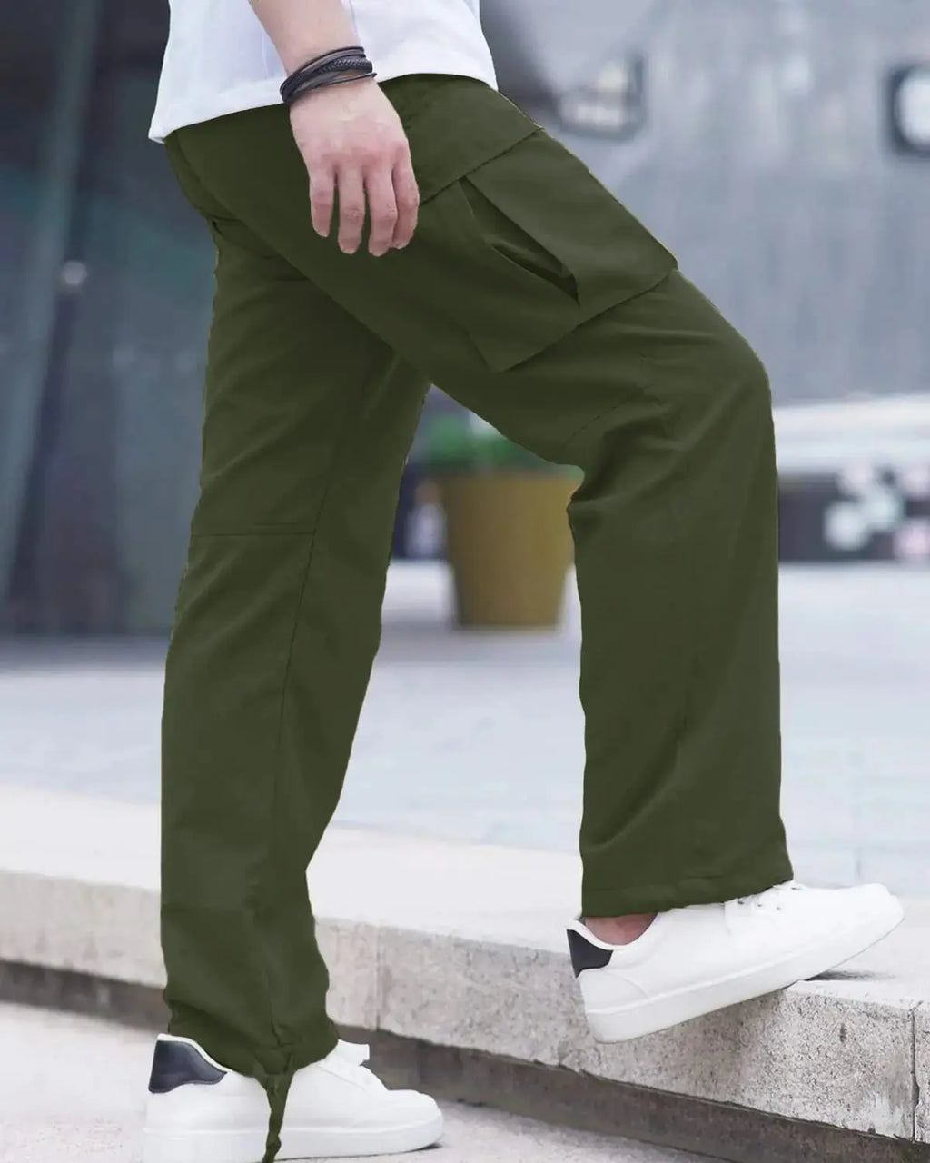 LYRXXX Men's Casual Cargo Pants | Workout Joggers Sweatpants for Men