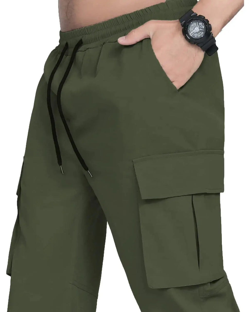 LYRXXX Men's Casual Cargo Pants | Workout Joggers Sweatpants for Men