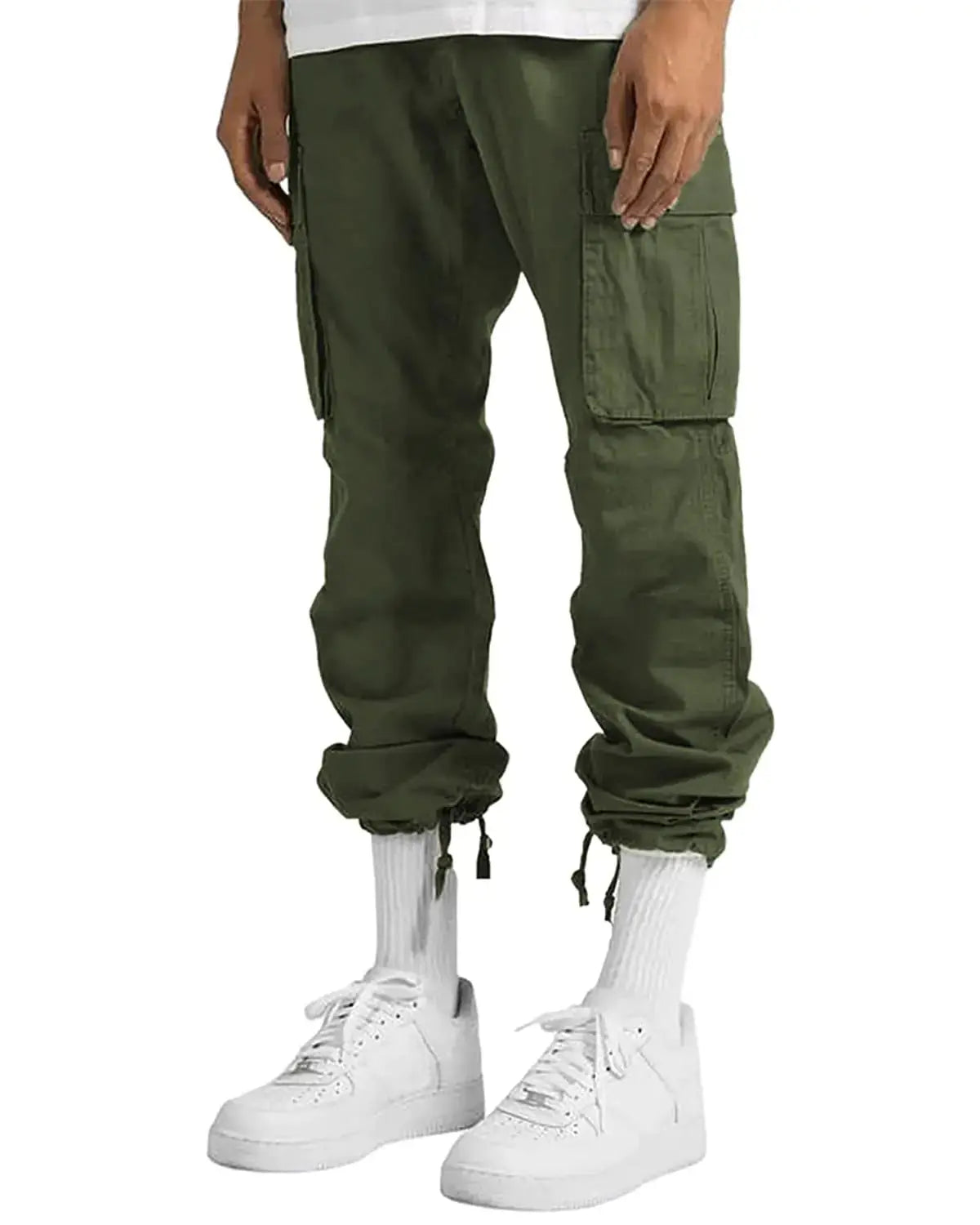 LYRXXX Men's Casual Cargo Pants | Workout Joggers Sweatpants for Men