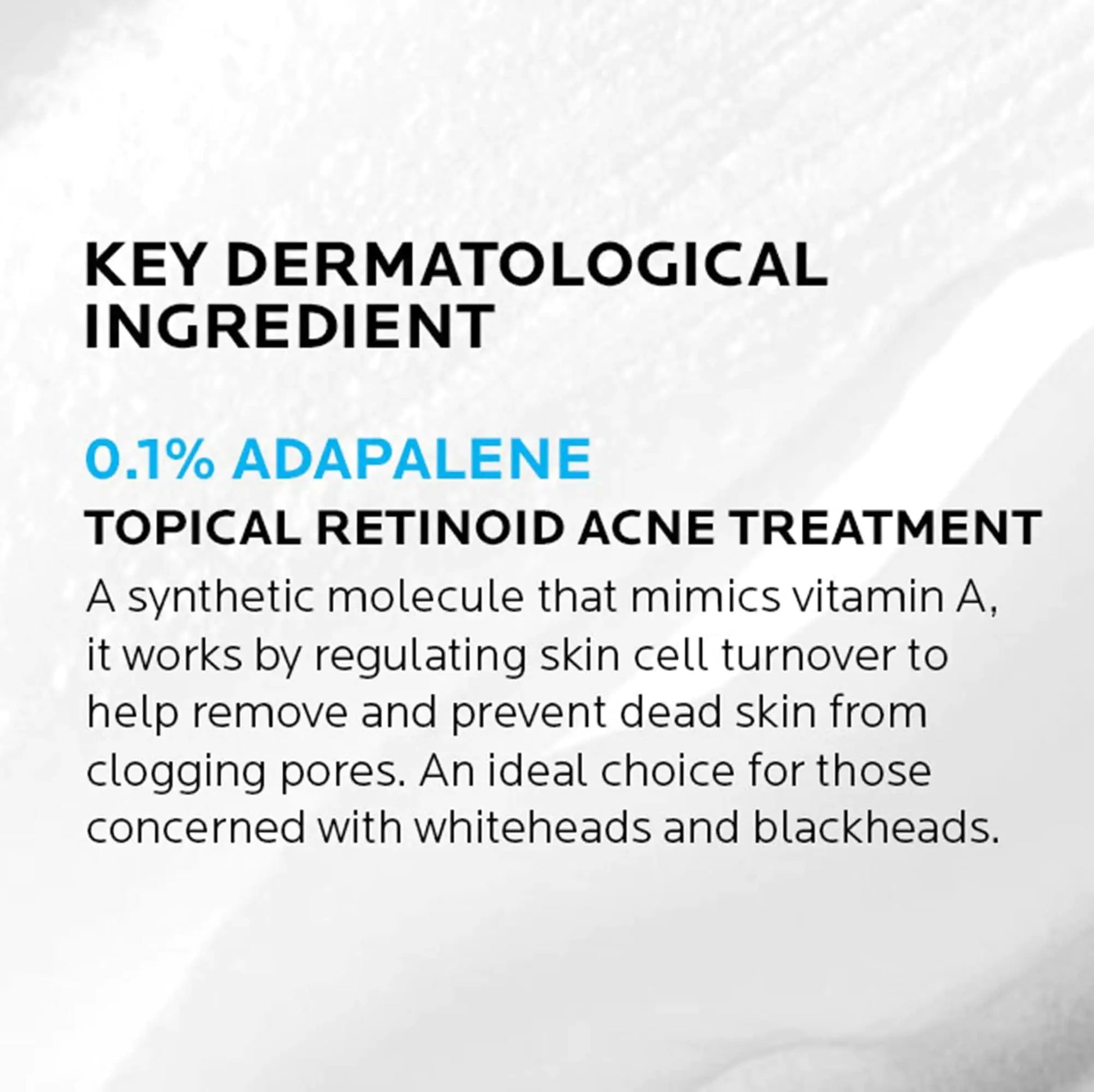 La Roche-Posay Effaclar Adapalene Gel 0.1% Acne Treatment - Retinoid Acne Cream for Clearer Skin