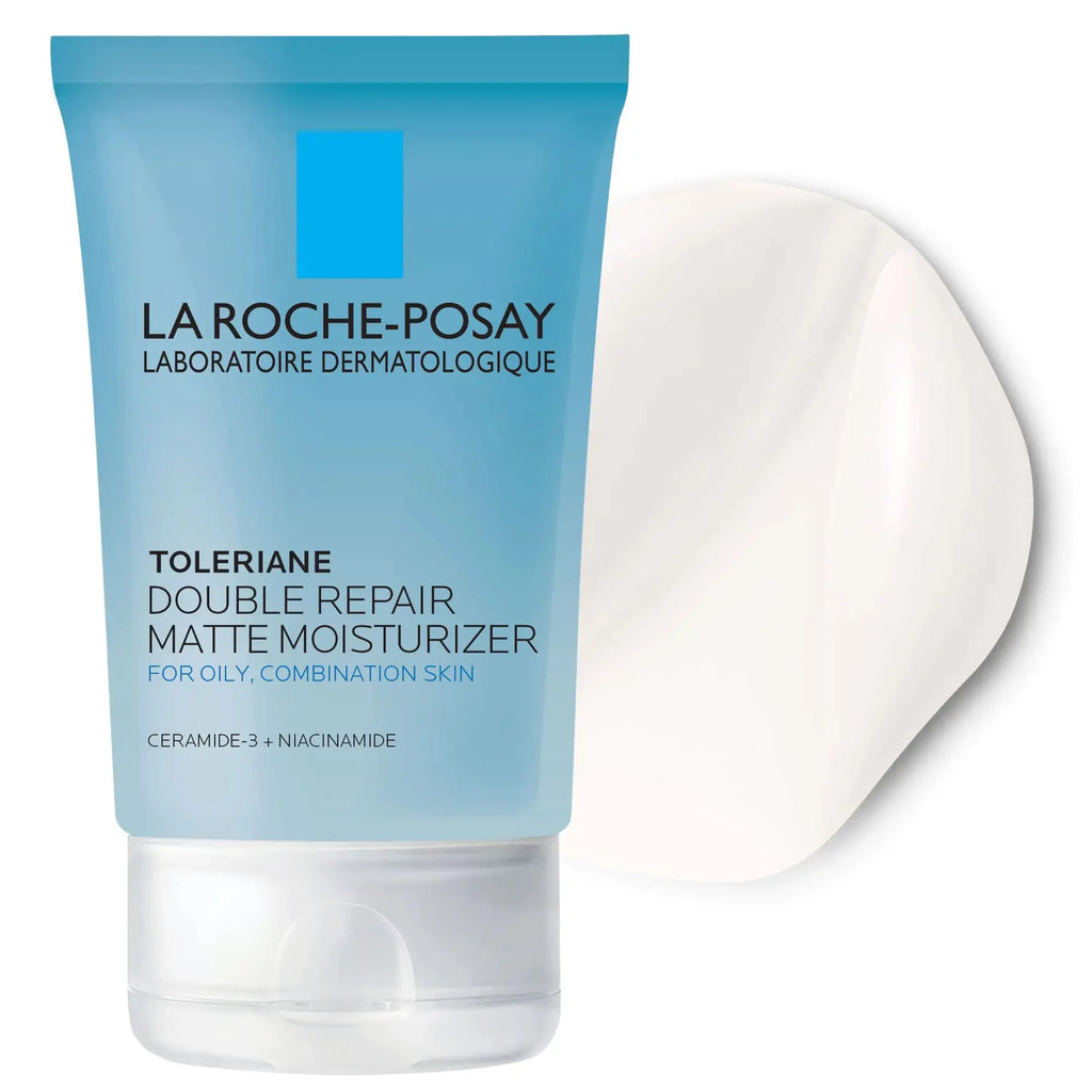 La Roche-Posay Toleriane Double Repair Matte Daily Face Moisturizer for Oily Skin with Ceramide & Niacinamide - Oil-Free, All Skin Tones