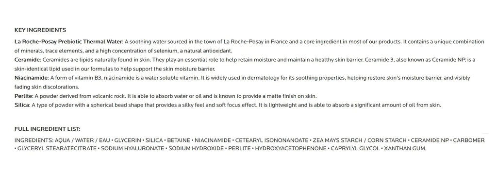 La Roche-Posay Toleriane Double Repair Matte Daily Face Moisturizer for Oily Skin with Ceramide & Niacinamide - Oil-Free, All Skin Tones