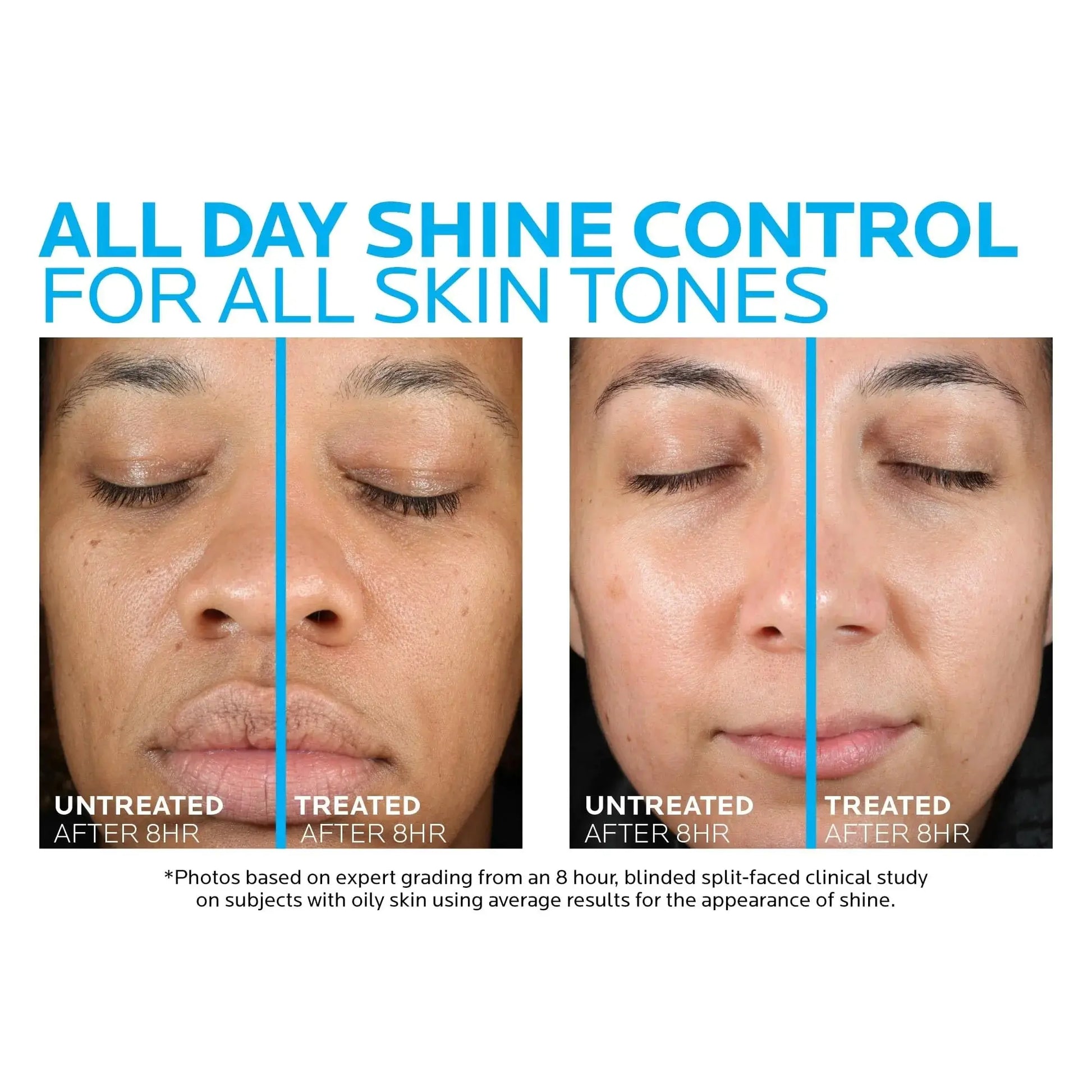 La Roche-Posay Toleriane Double Repair Matte Daily Face Moisturizer for Oily Skin with Ceramide & Niacinamide - Oil-Free, All Skin Tones